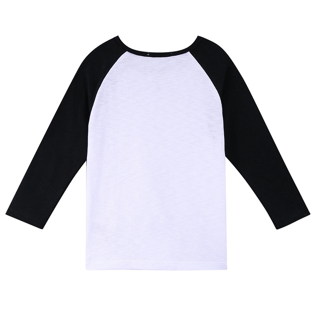 Baby Boys White Cotton T-Shirt With Black Cuffs - CÉMAROSE | Children's Fashion Store - 2