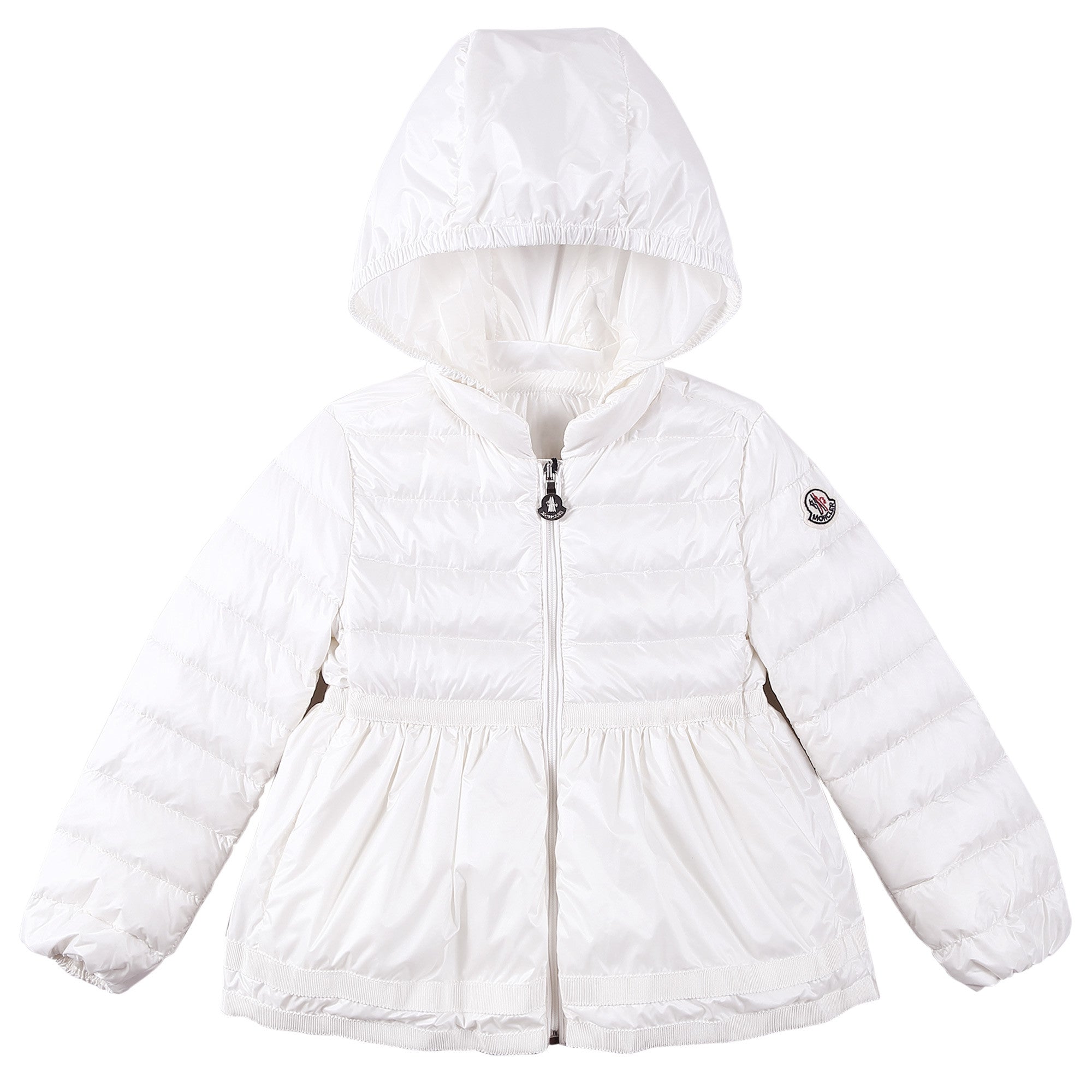 Baby Girls White Waist Down Padded 'Suzon' Jacket - CÉMAROSE | Children's Fashion Store - 1