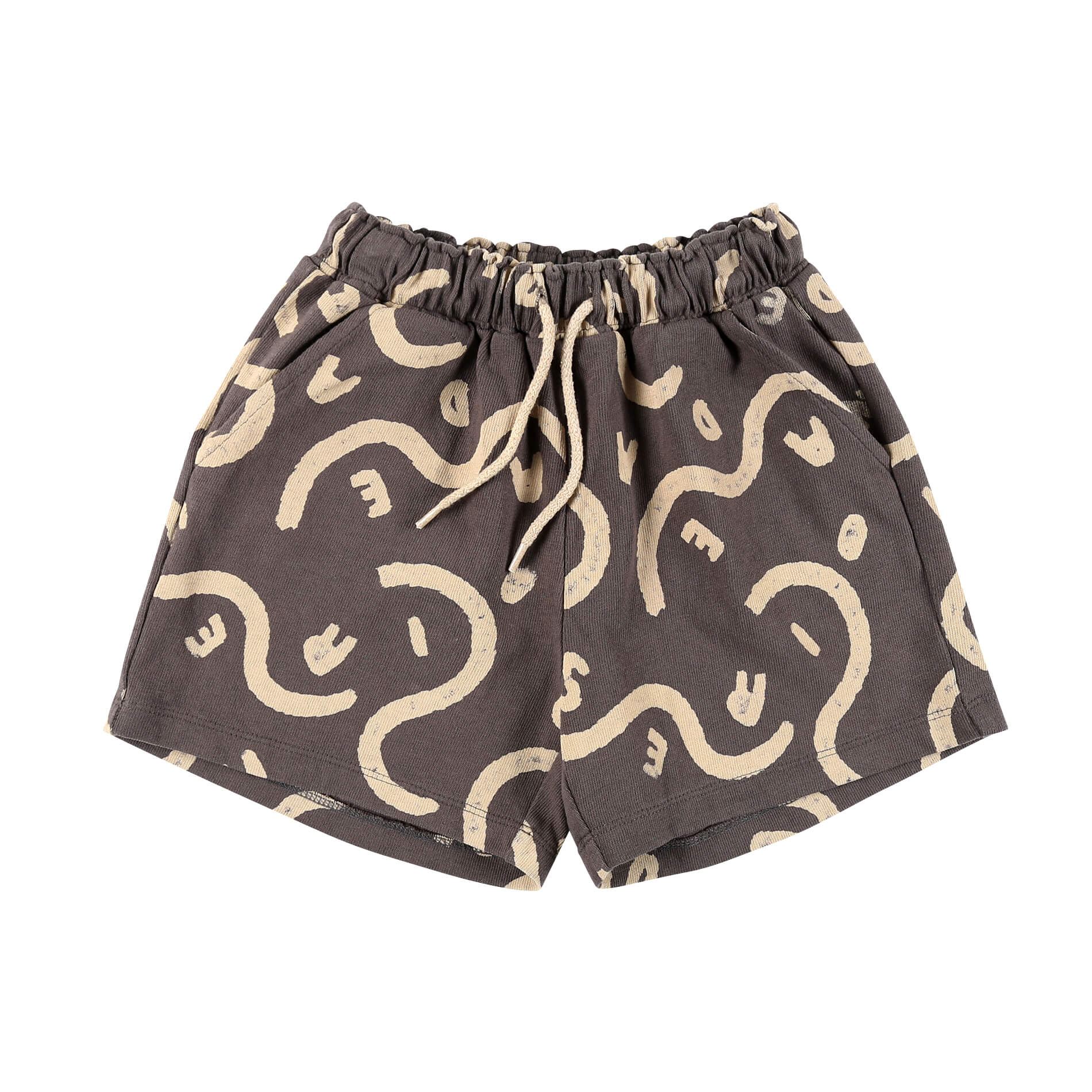 Boys & Girls Charcoal Cotton Shorts