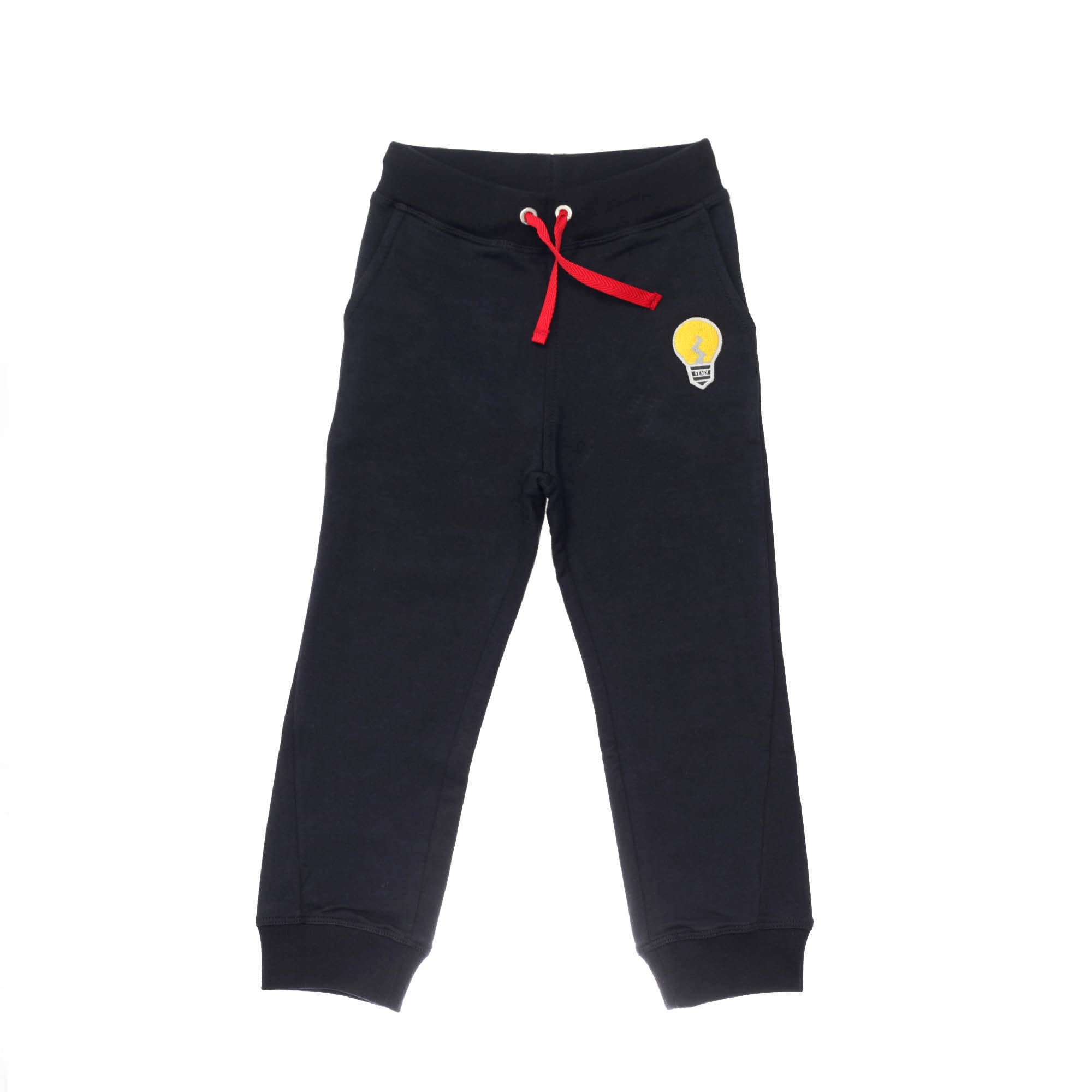 Boys Navy Blue Embroidered Lightbulb Jersey Trouser - CÉMAROSE | Children's Fashion Store - 1