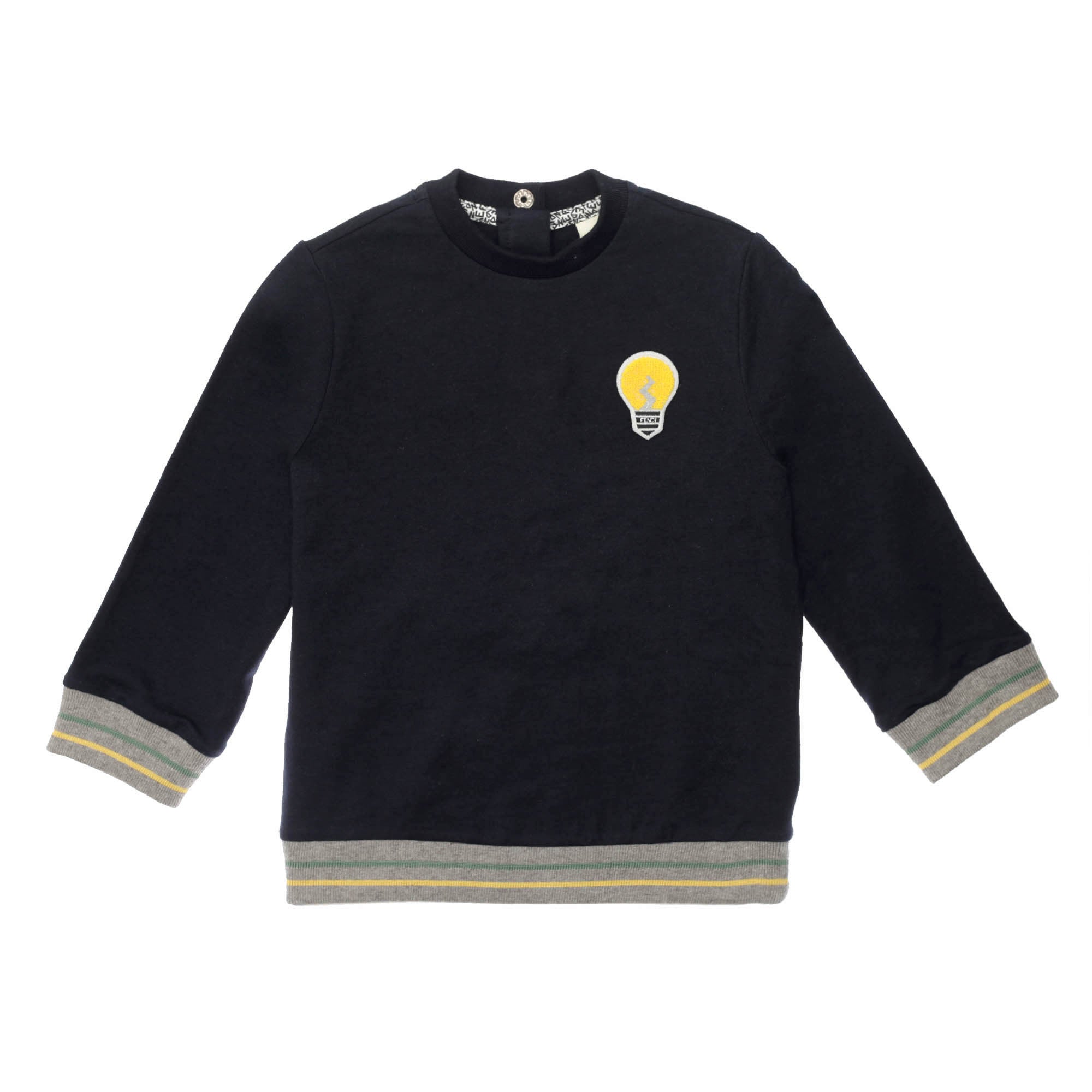 Baby Boys Navy Blue Lightbulb Printed Tracksuit - CÉMAROSE | Children's Fashion Store - 2