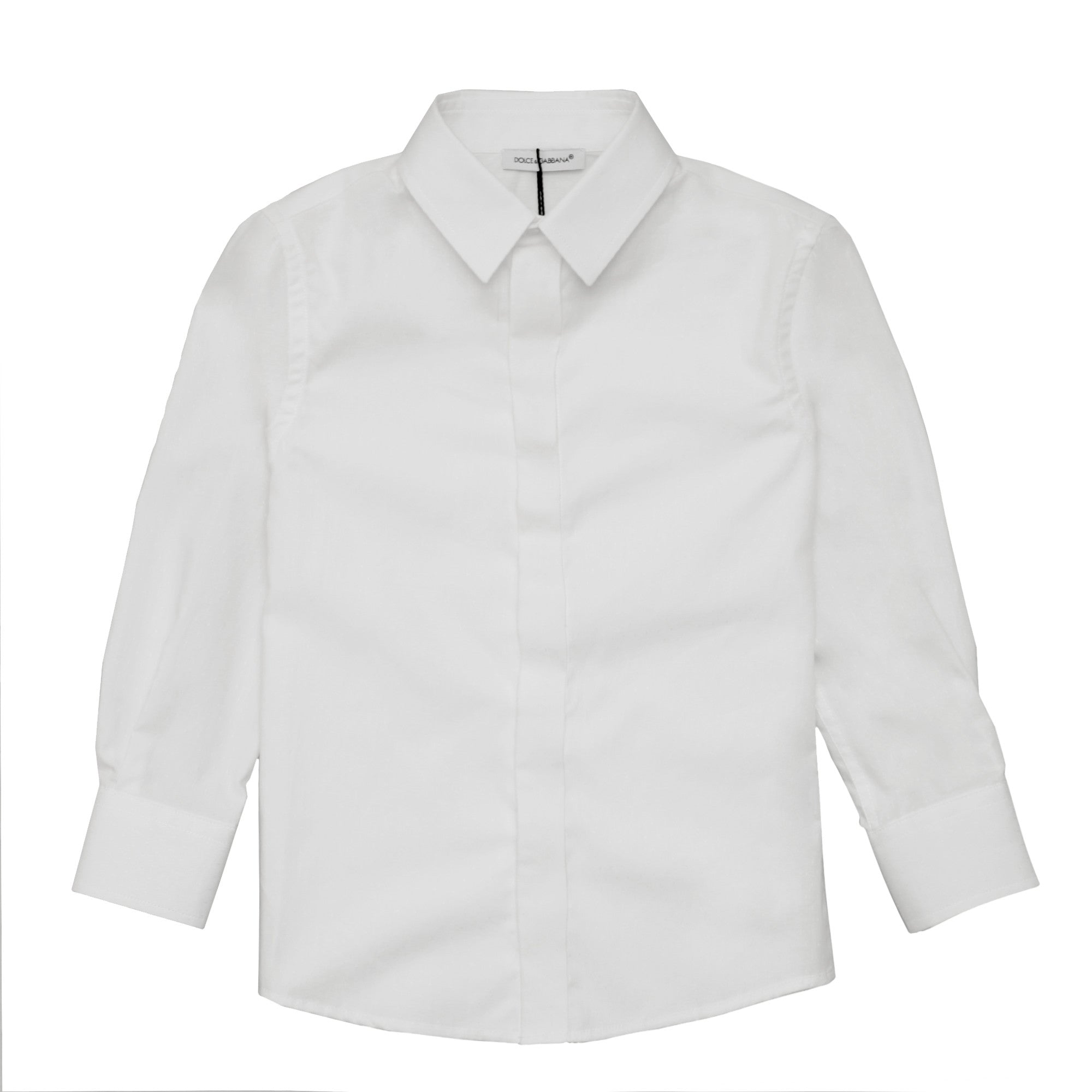 Boys White Peter Pan Collar Cotton Shirt - CÉMAROSE | Children's Fashion Store - 1