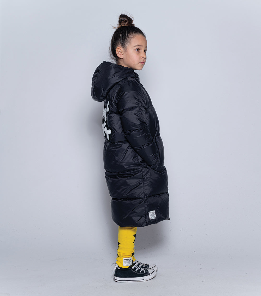 Boys & Girls Black Padded Down Coat