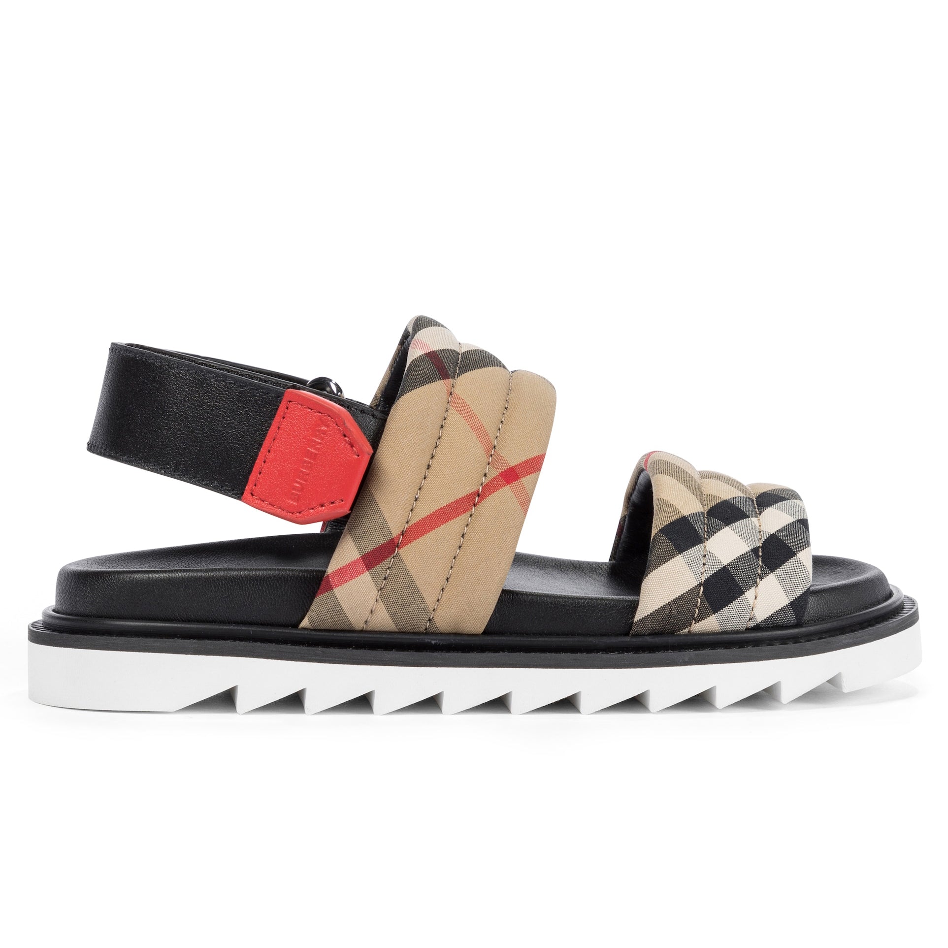 Boys & Girls Beige Check Sandals