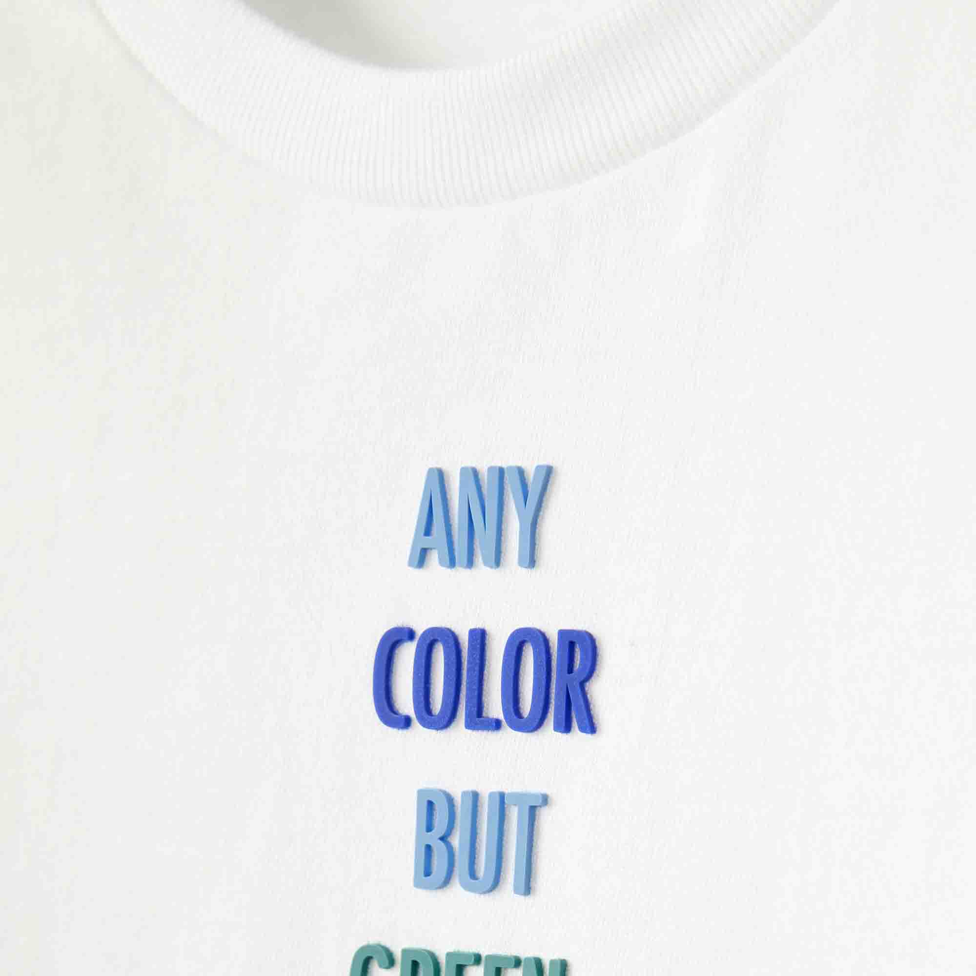 Boys & Girls White Cotton T-shirt