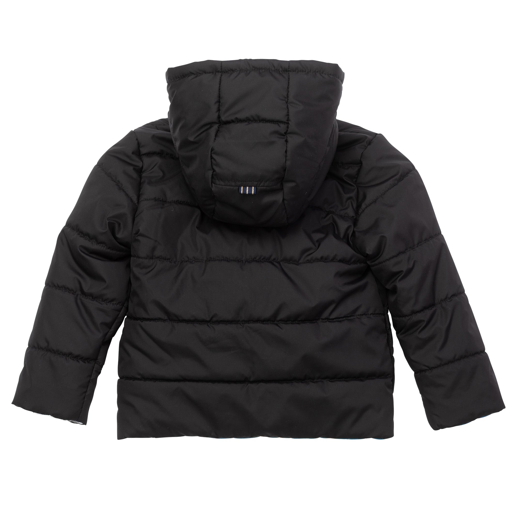 Boys Black Reversible Padded Jacket