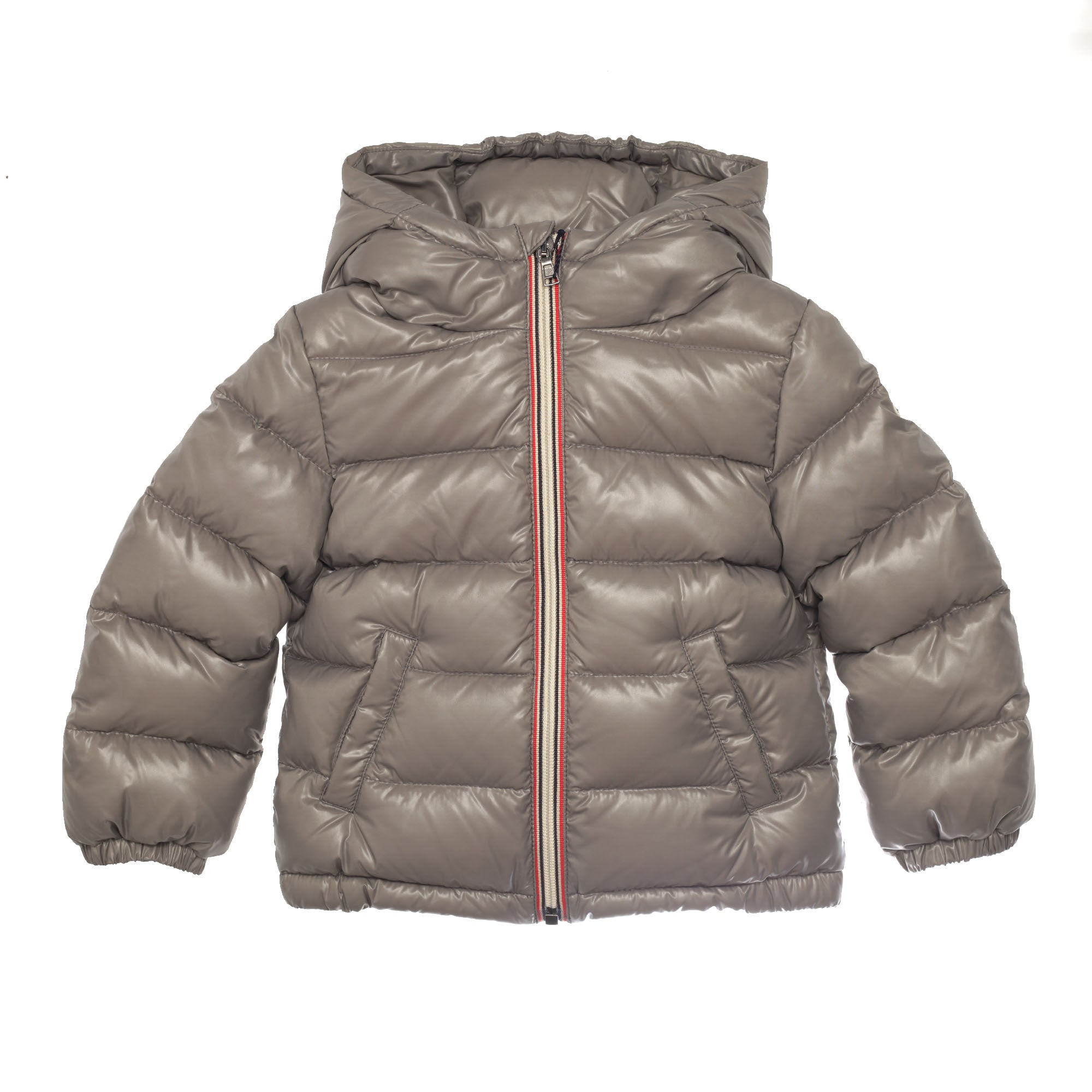 Baby Grey Hooded 'Aubert' Padded Down Jacket - CÉMAROSE | Children's Fashion Store - 1