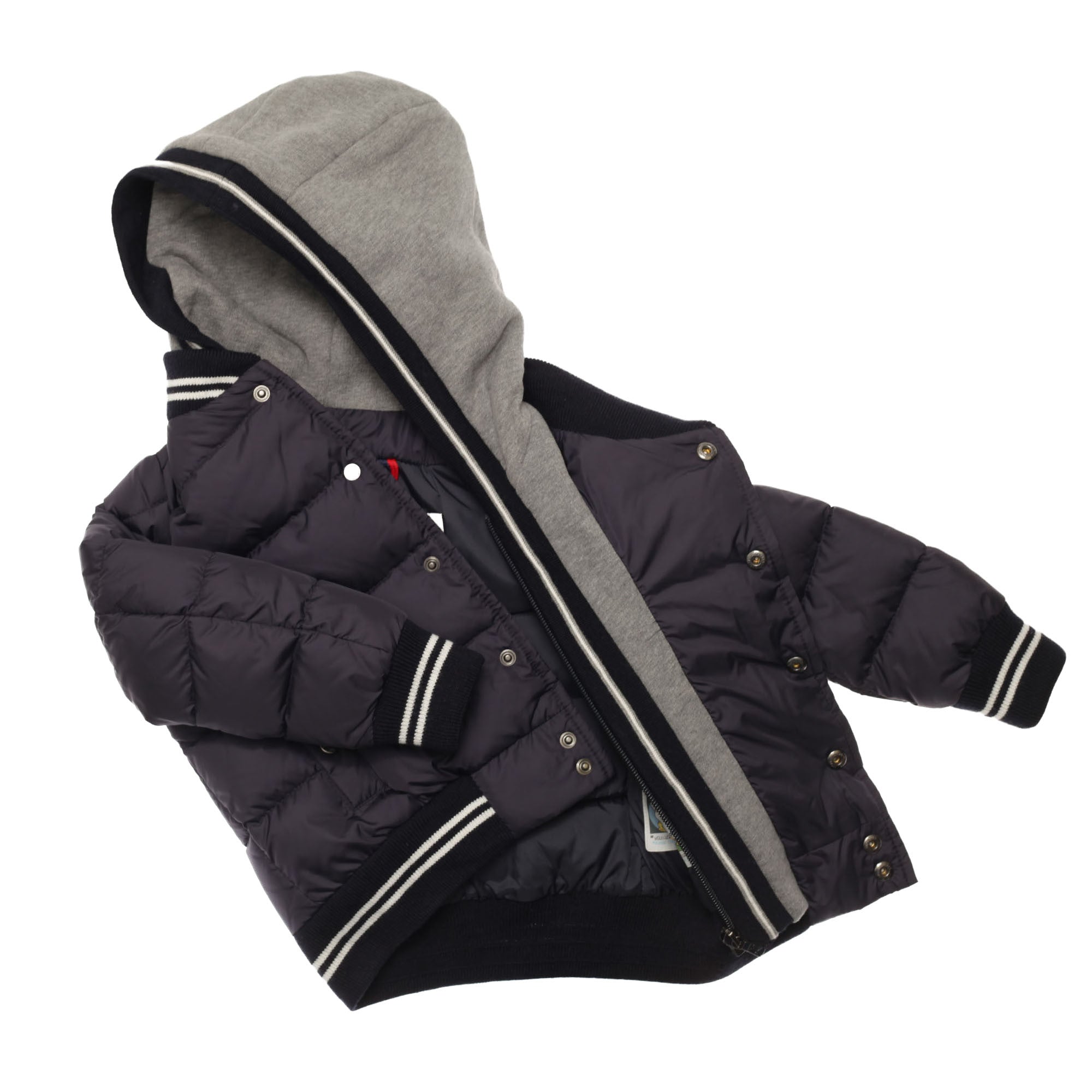 Boys Black Double-layer Hooded 'Auberie' Jacket - CÉMAROSE | Children's Fashion Store - 3