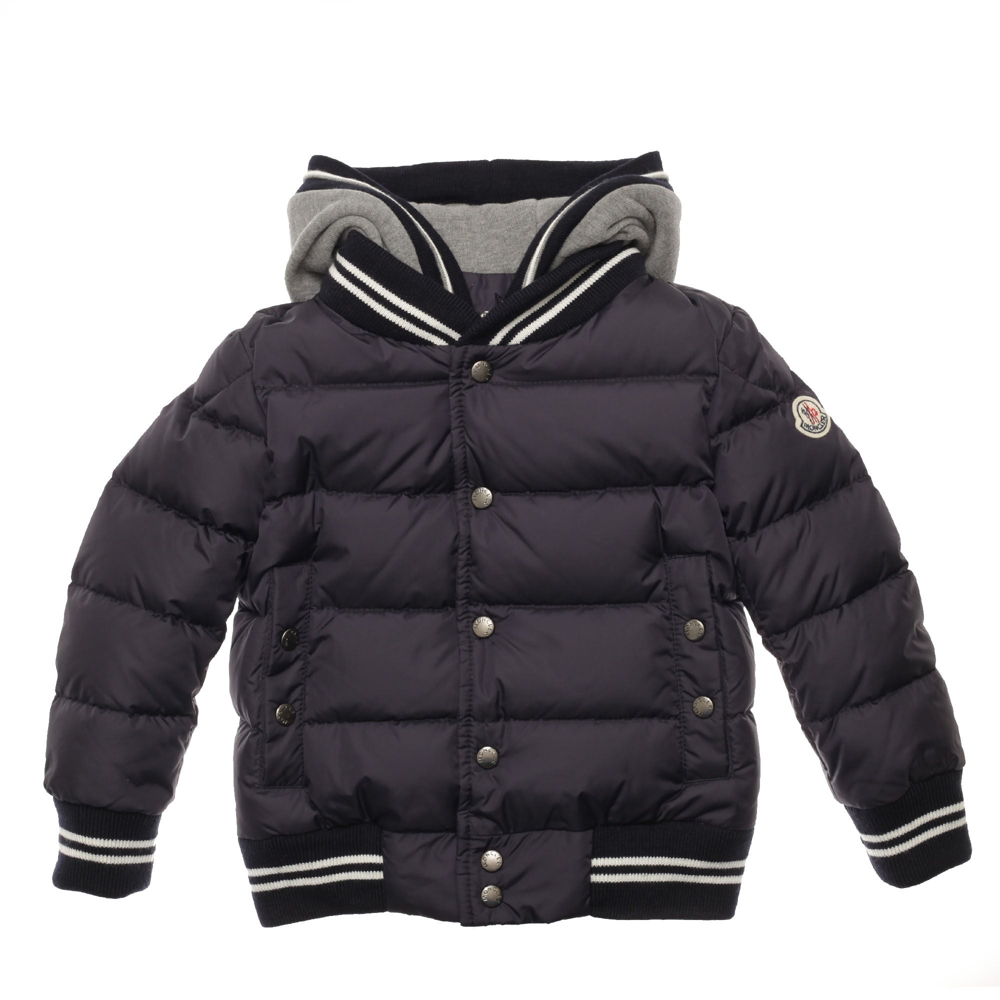 Boys Black Double-layer Hooded 'Auberie' Jacket - CÉMAROSE | Children's Fashion Store - 1