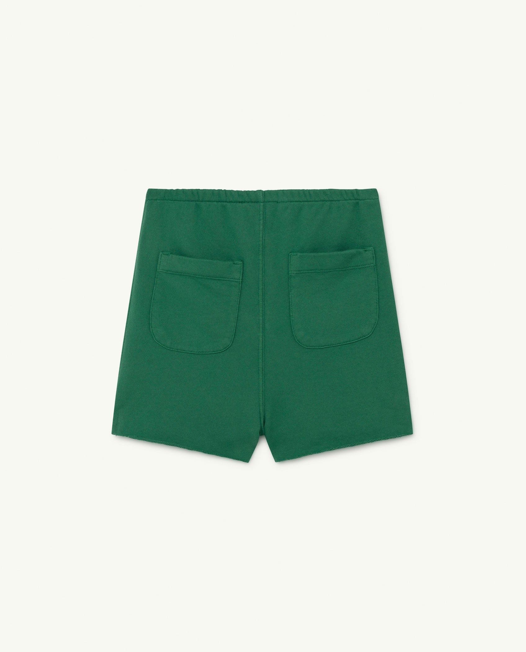 Boys & Girls Green Logo Cotton Shorts