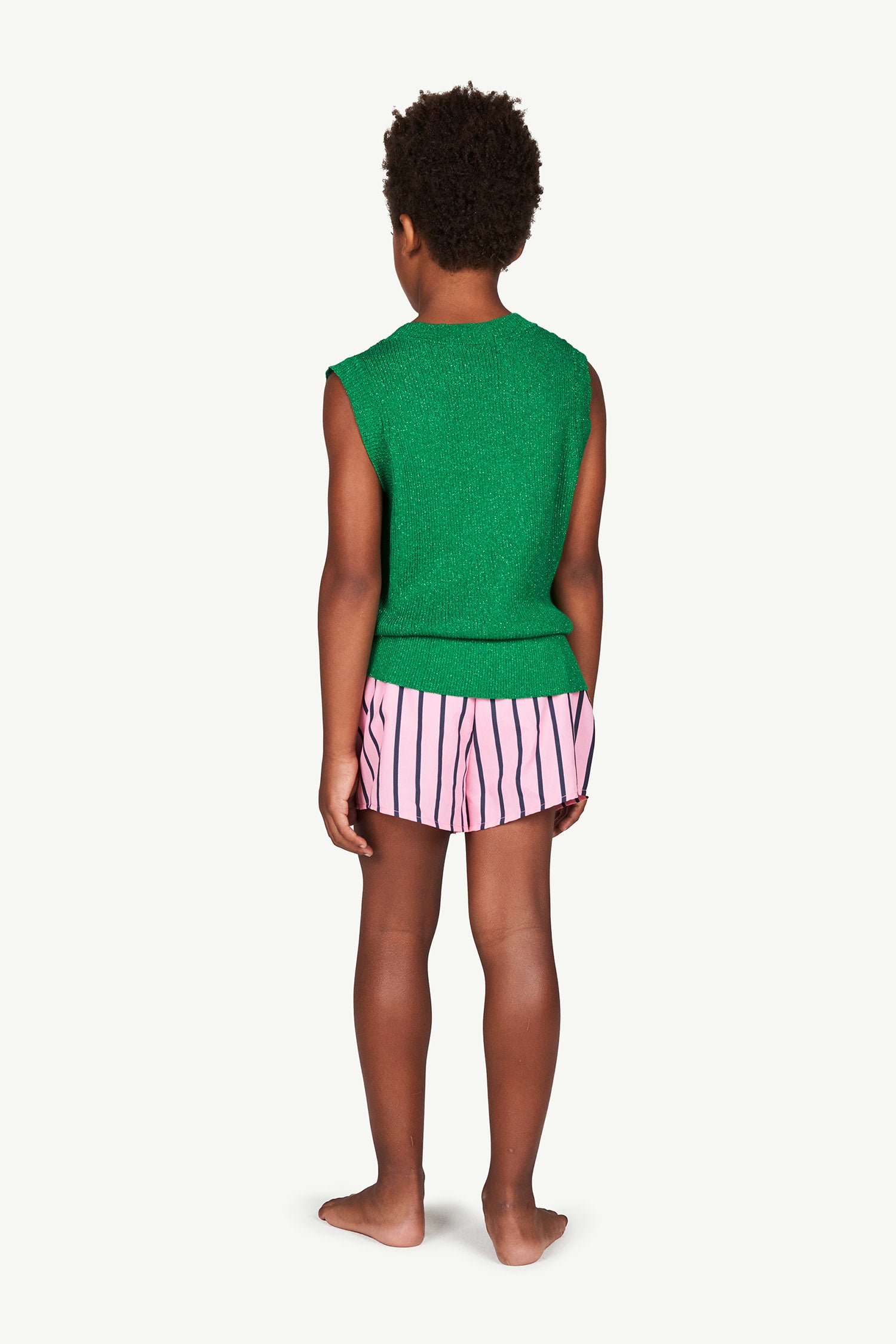 Boys Pink Stripe Swim Shorts