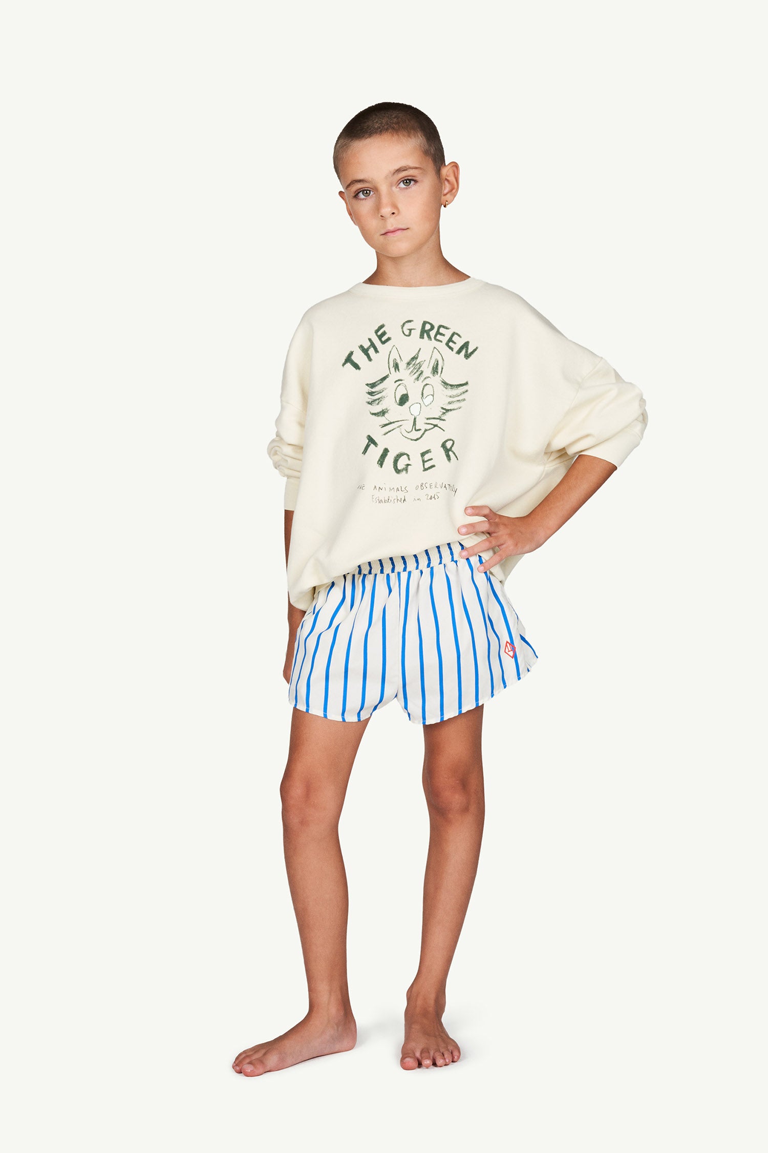 Boys & Girls White Cotton Sweatshirt