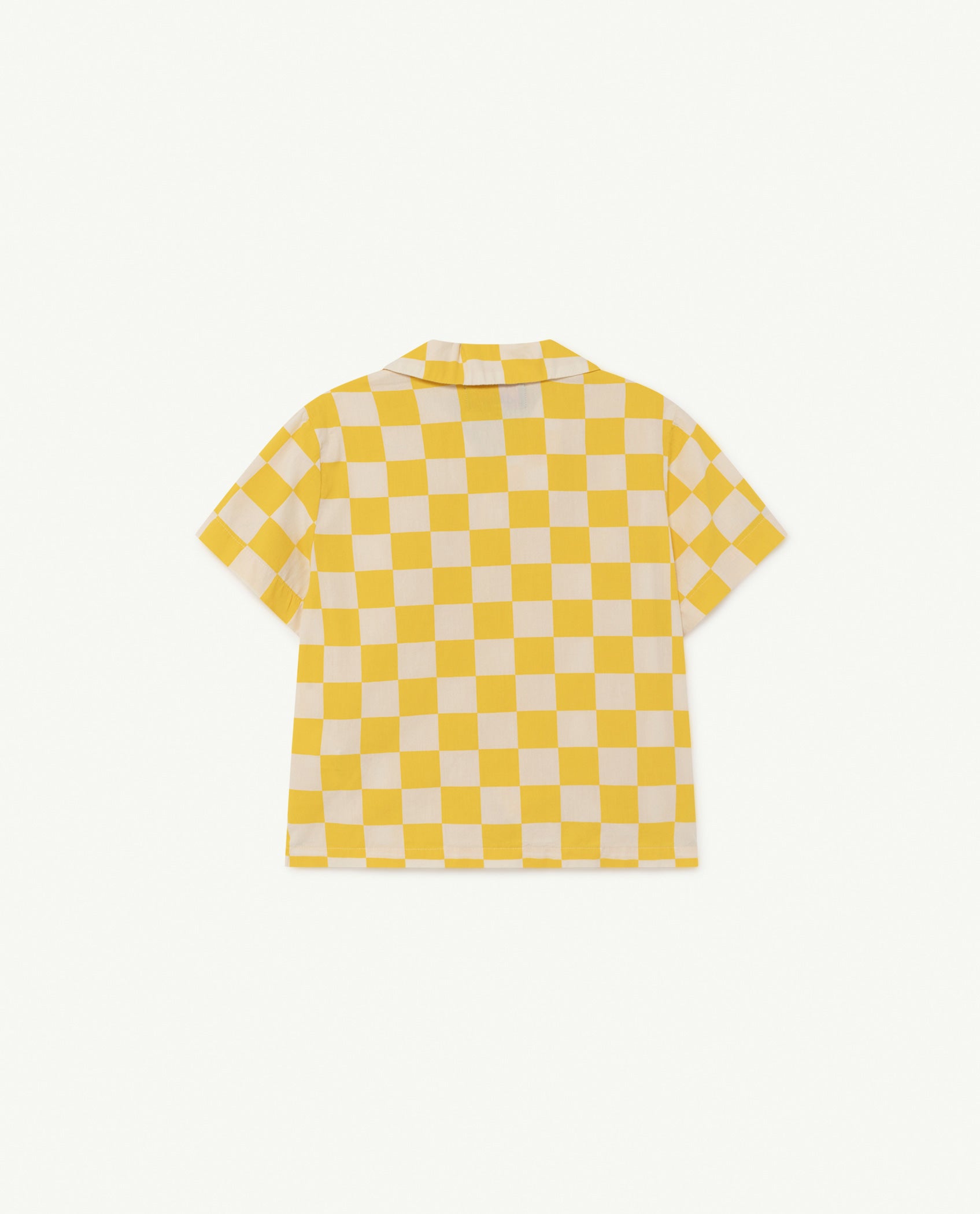 Boys & Girls Yellow Squares Cotton Shirt