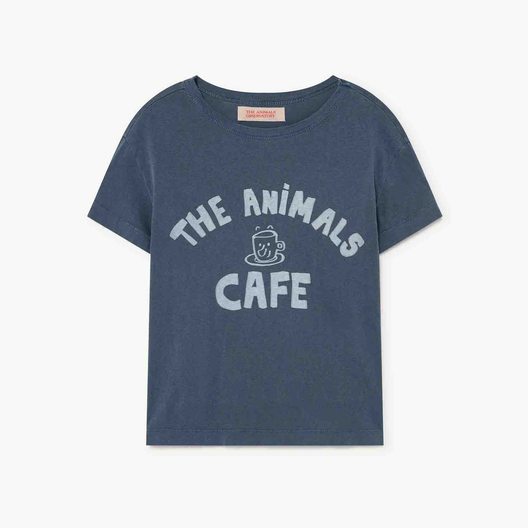 Boys & Girls Blue Cotton T-Shirt