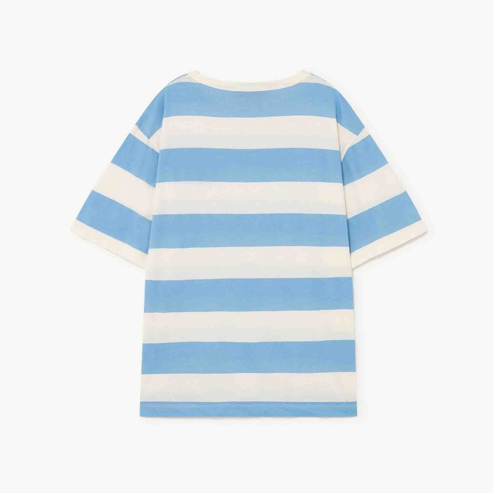 Boys & Girls Blue Stripe Cotton T-shirt