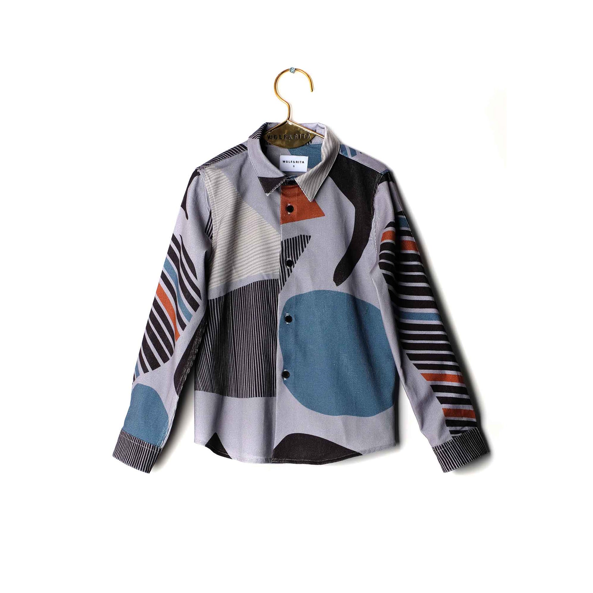 Boys Shapes Cotton Shirt