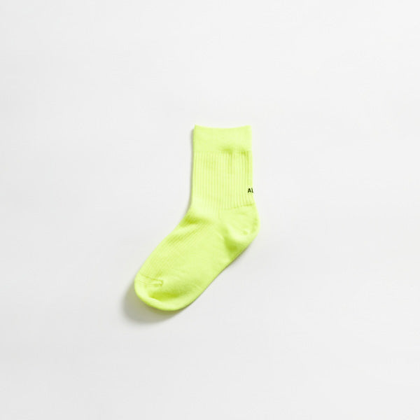 Boys & Girls Neon Yellow Long Socks