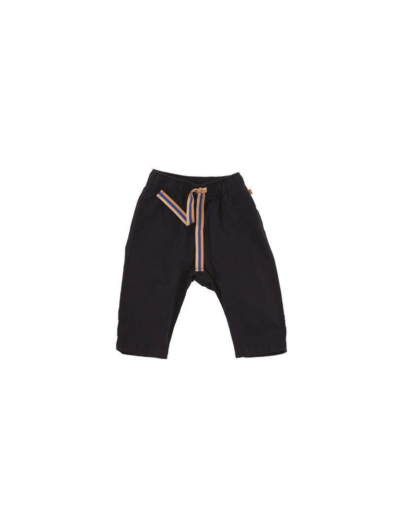 Boys & Girls Dark Blue Cotton Trousers