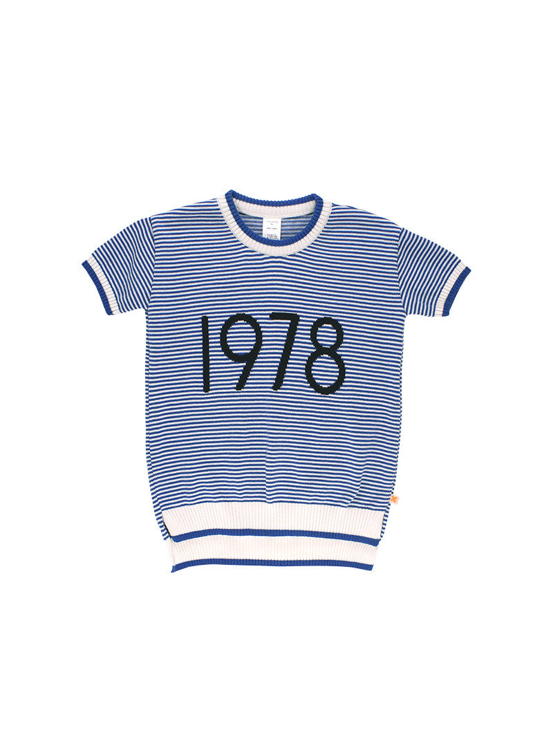 Boys & Girls Blue Striped Knitted Sweater