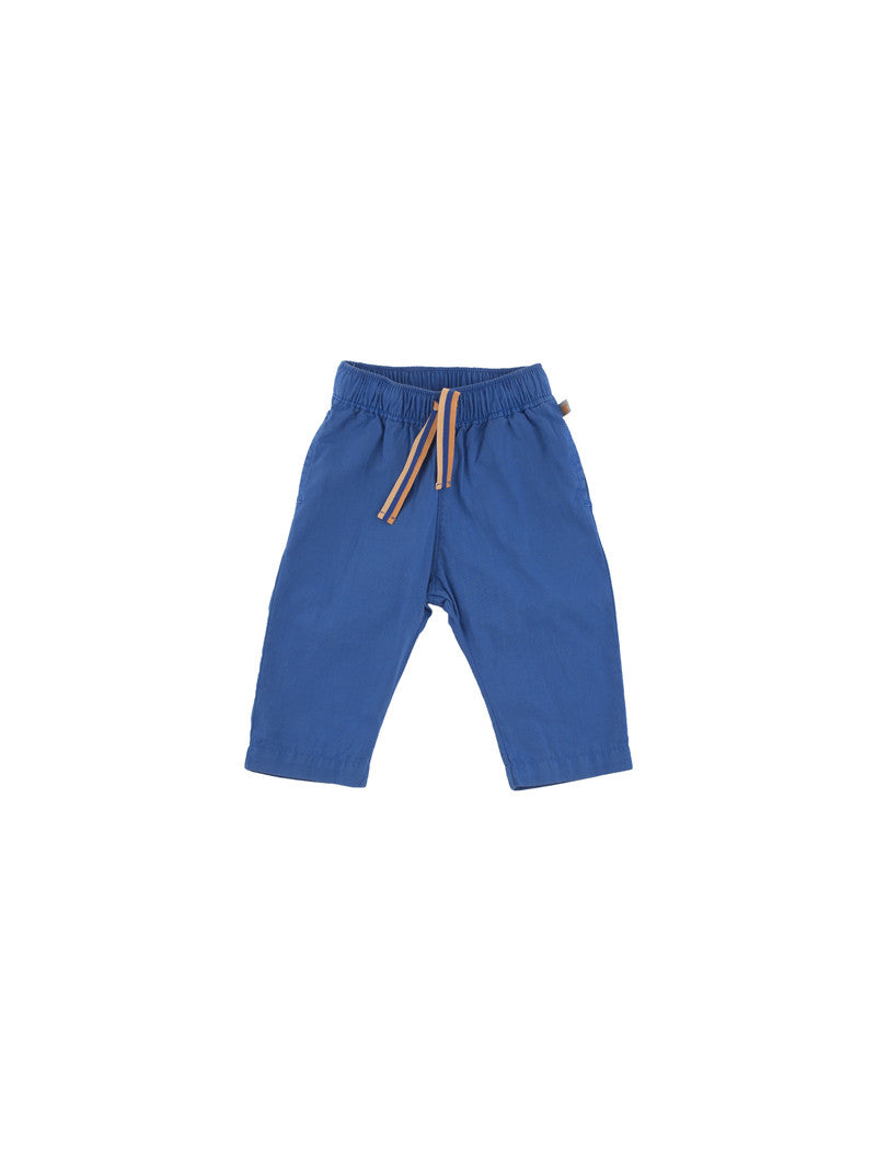 Boys & Girls Blue Cotton Trousers