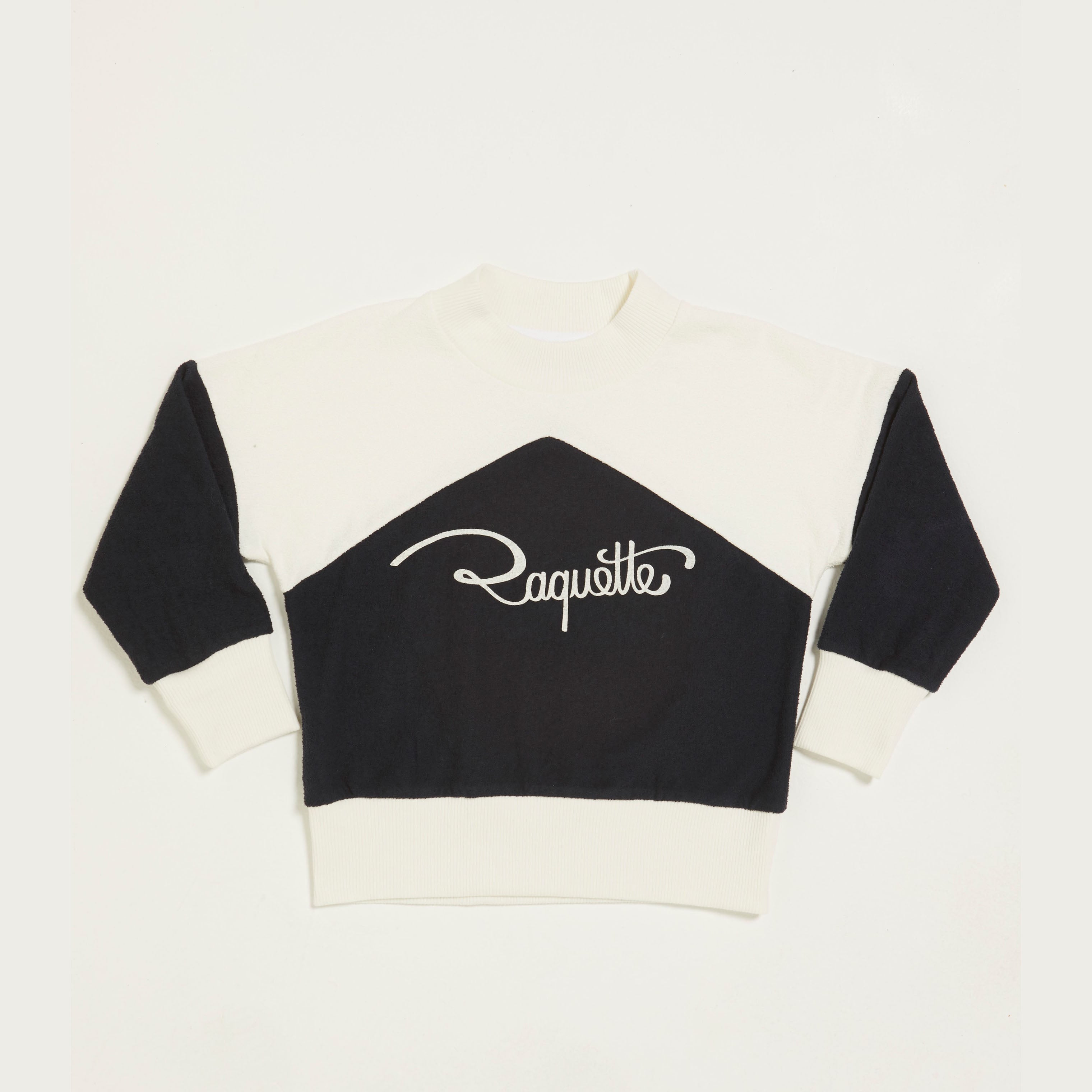 Boys & Girls Black Logo Cotton Sweatshirt