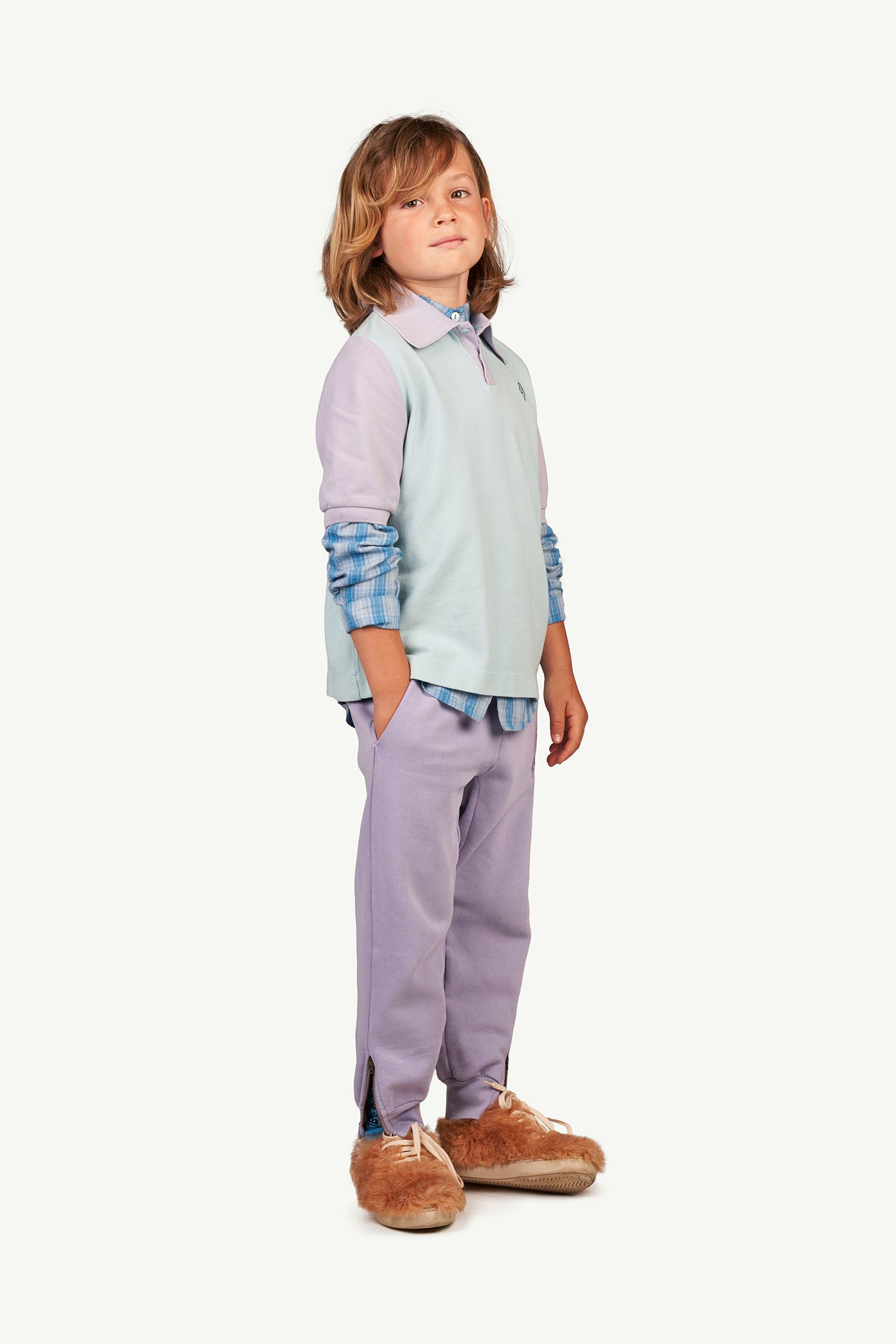 Boys & Girls Blue Cotton Polo Shirt