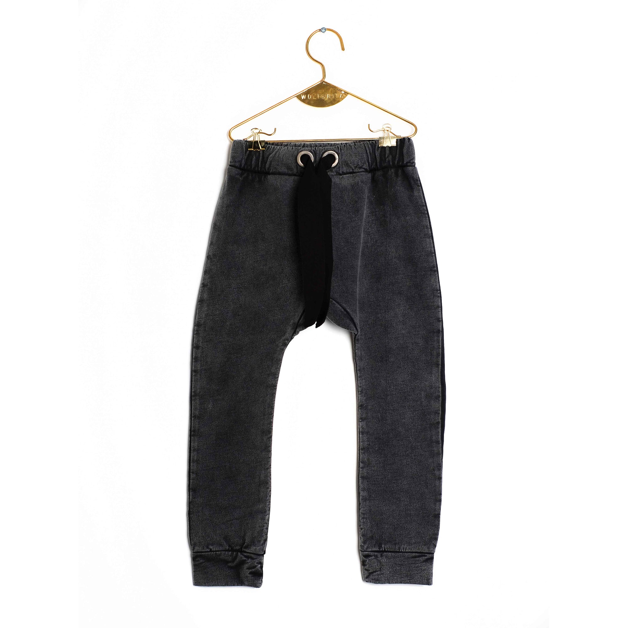 Boys Fade Out Grey Cotton Trousers