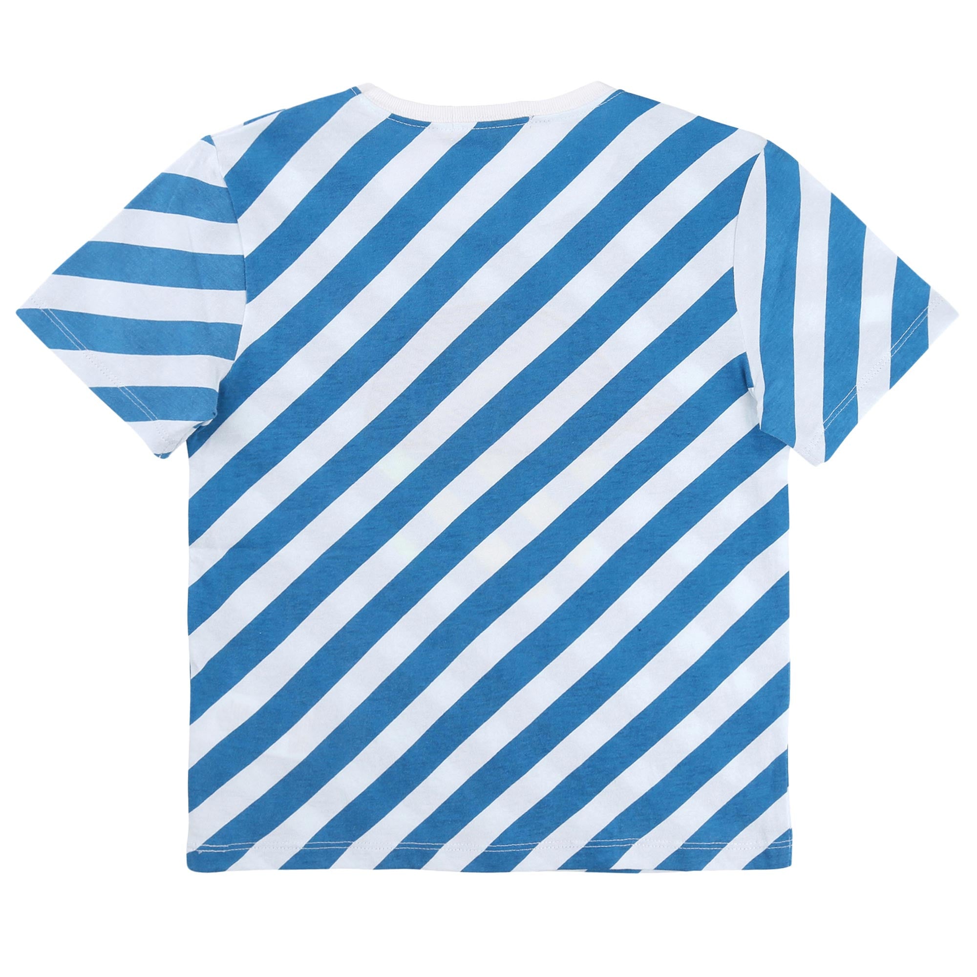 Boys Blue Stripe Watermelon T-Shirt