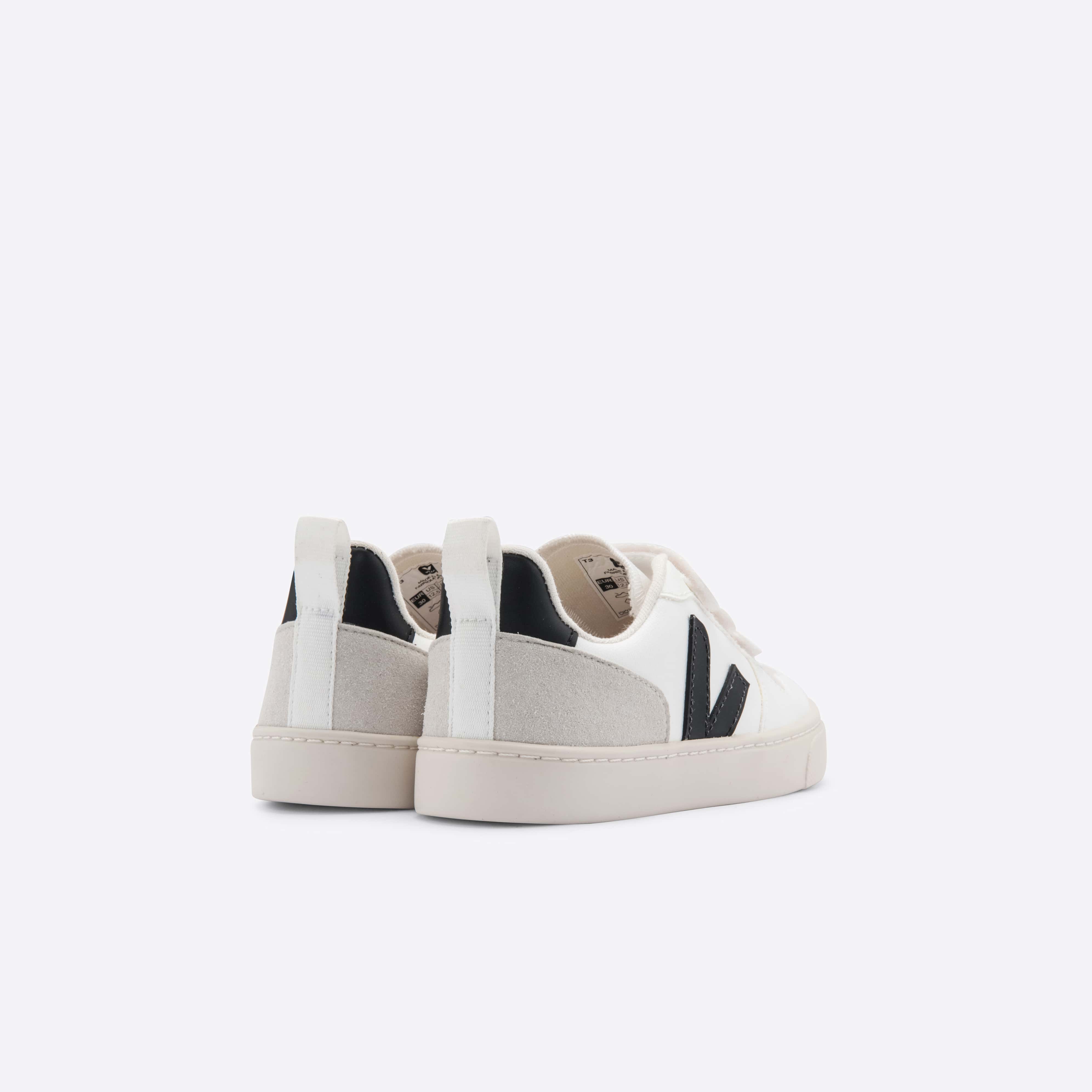 Boys & Girls White "V" Shoes