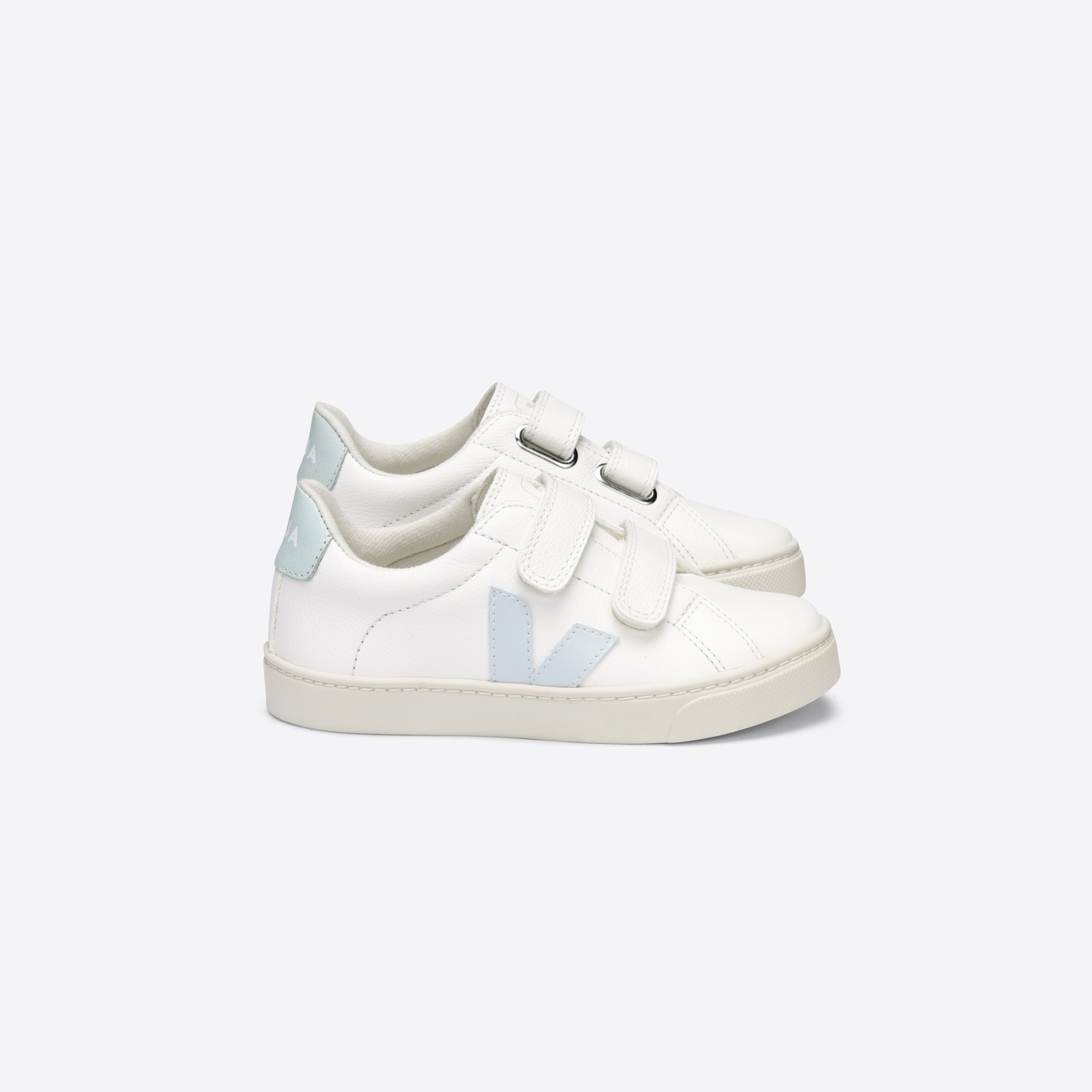 Boys & Girls White "SMALL ESPLAR" Velcro Shoes