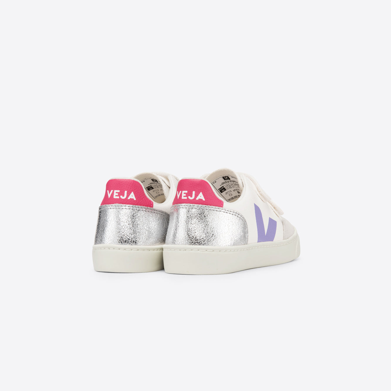 Boys & Girls White "SMALL V-12 VELCRO CHROMEFREE" Shoes