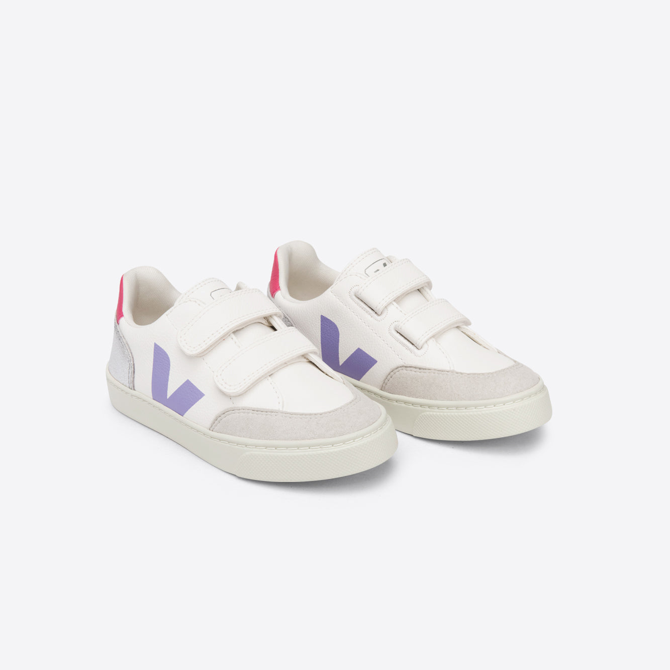 Boys & Girls White "SMALL V-12 VELCRO CHROMEFREE" Shoes