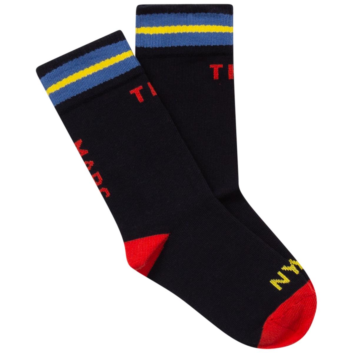 Boys & Girls Navy Logo Sock