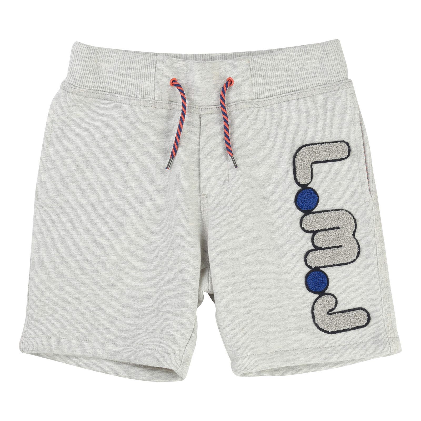 Boys Grey Patch 'LMJ' Logo Bermuda Shorts - CÉMAROSE | Children's Fashion Store