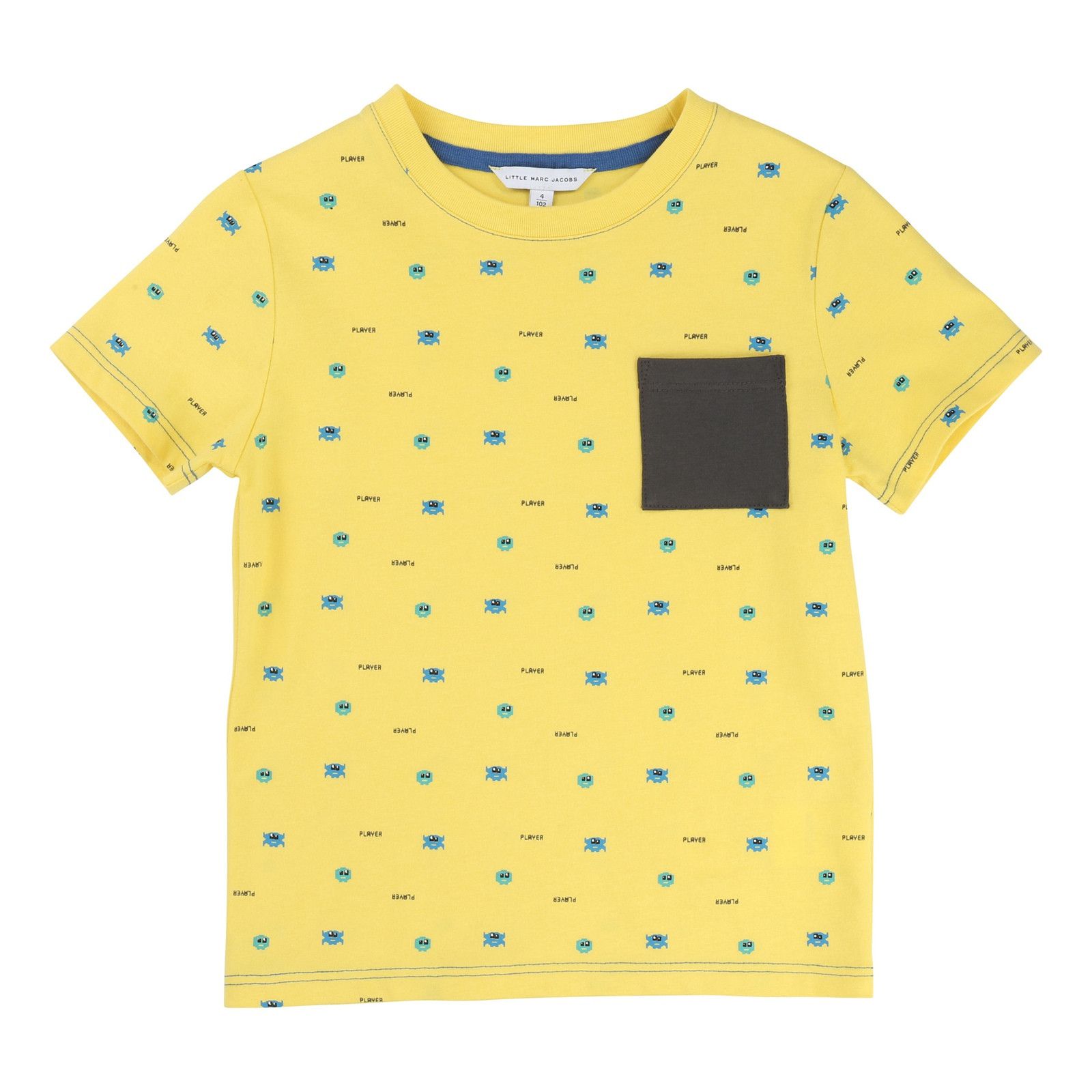 Boys Yellow Cotton T-Shirt With Spot Trims - CÉMAROSE | Children's Fashion Store