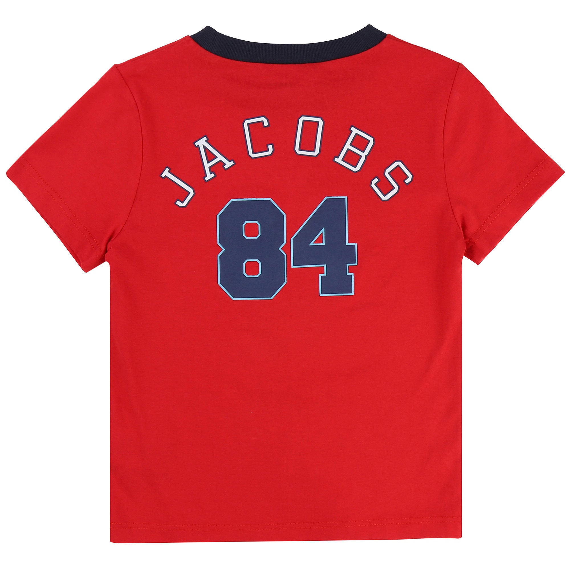 Boys Red Cotton Logo T-Shirt - CÉMAROSE | Children's Fashion Store - 2