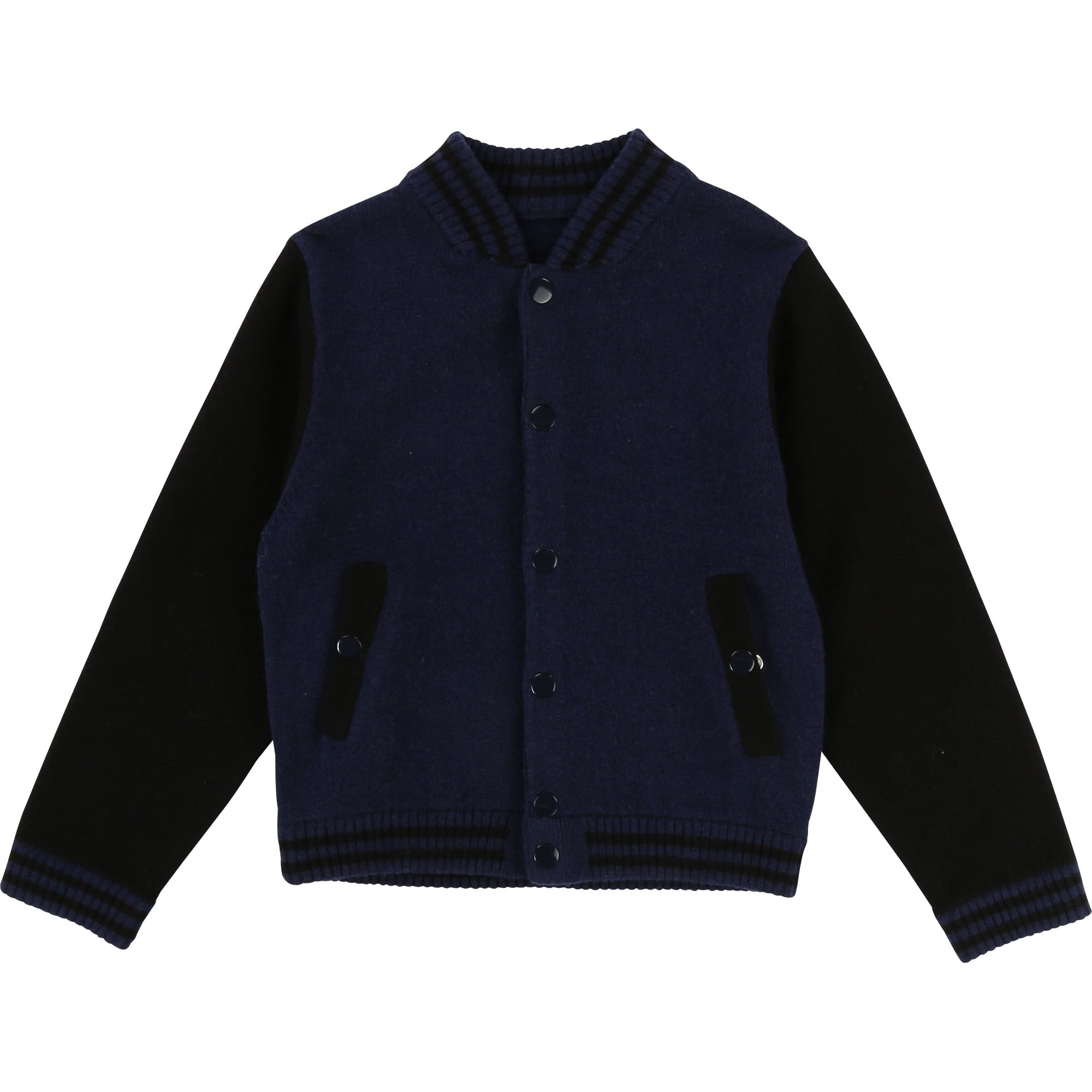 Boys Navy Black Laine Cardigan