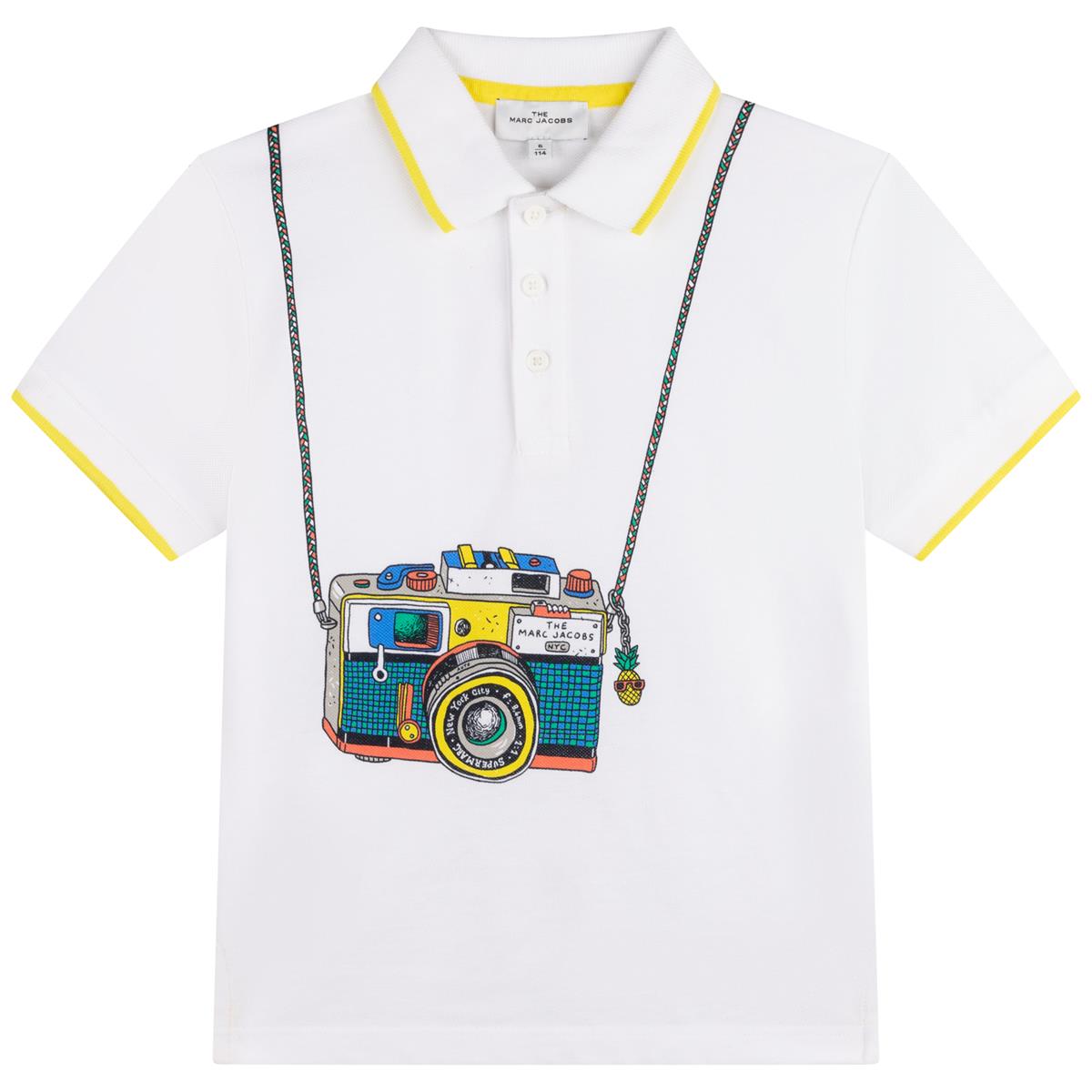 Boys White Polo Shirt