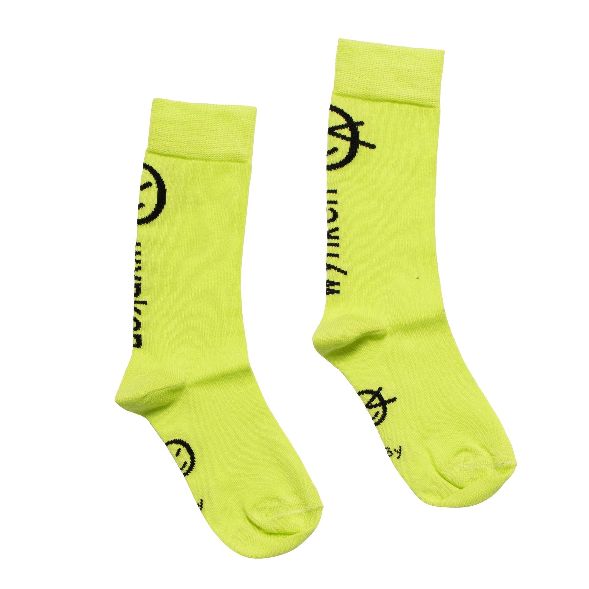 Boys & Girls Yellow Logo Cotton Socks