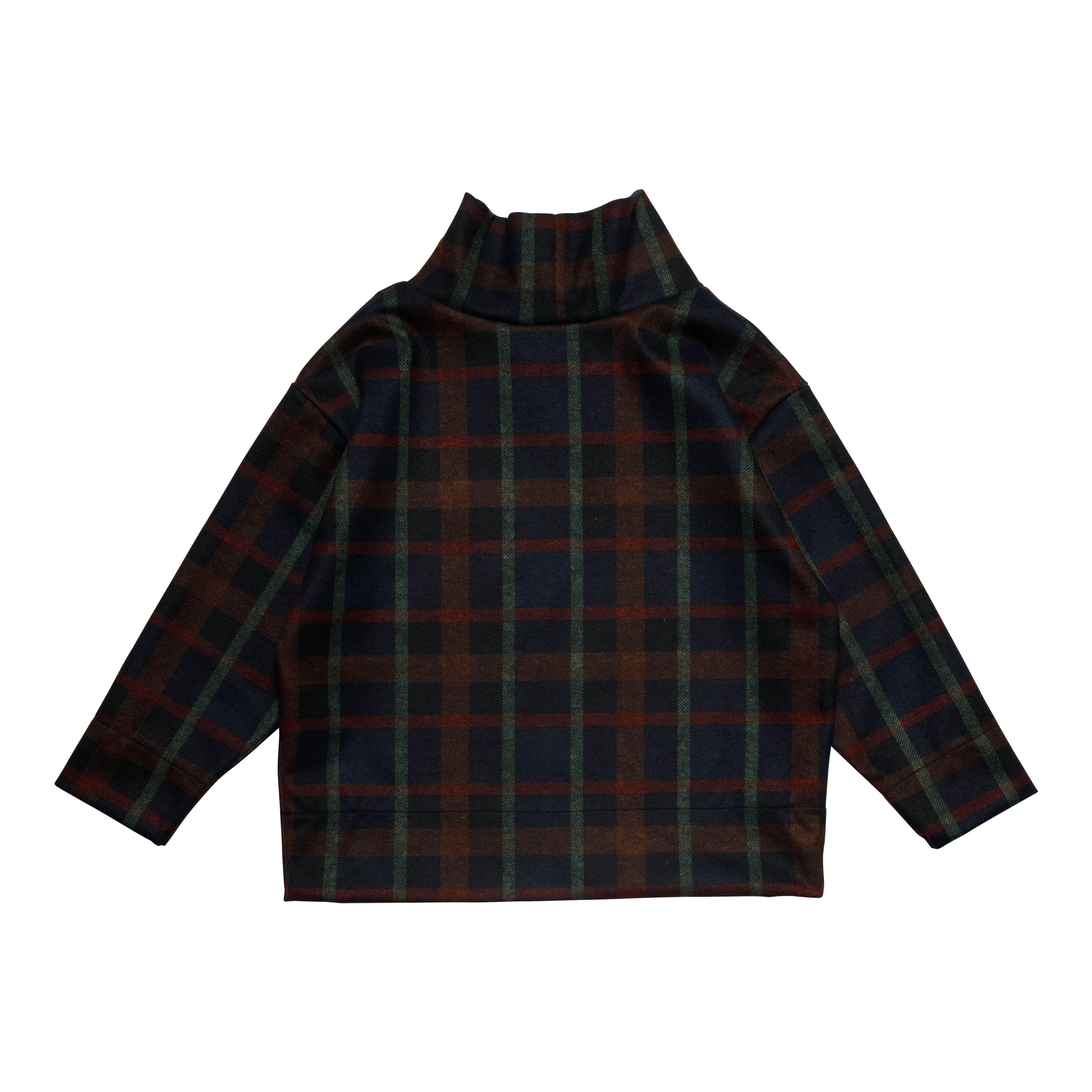 Boys & Girls Navy Check Top