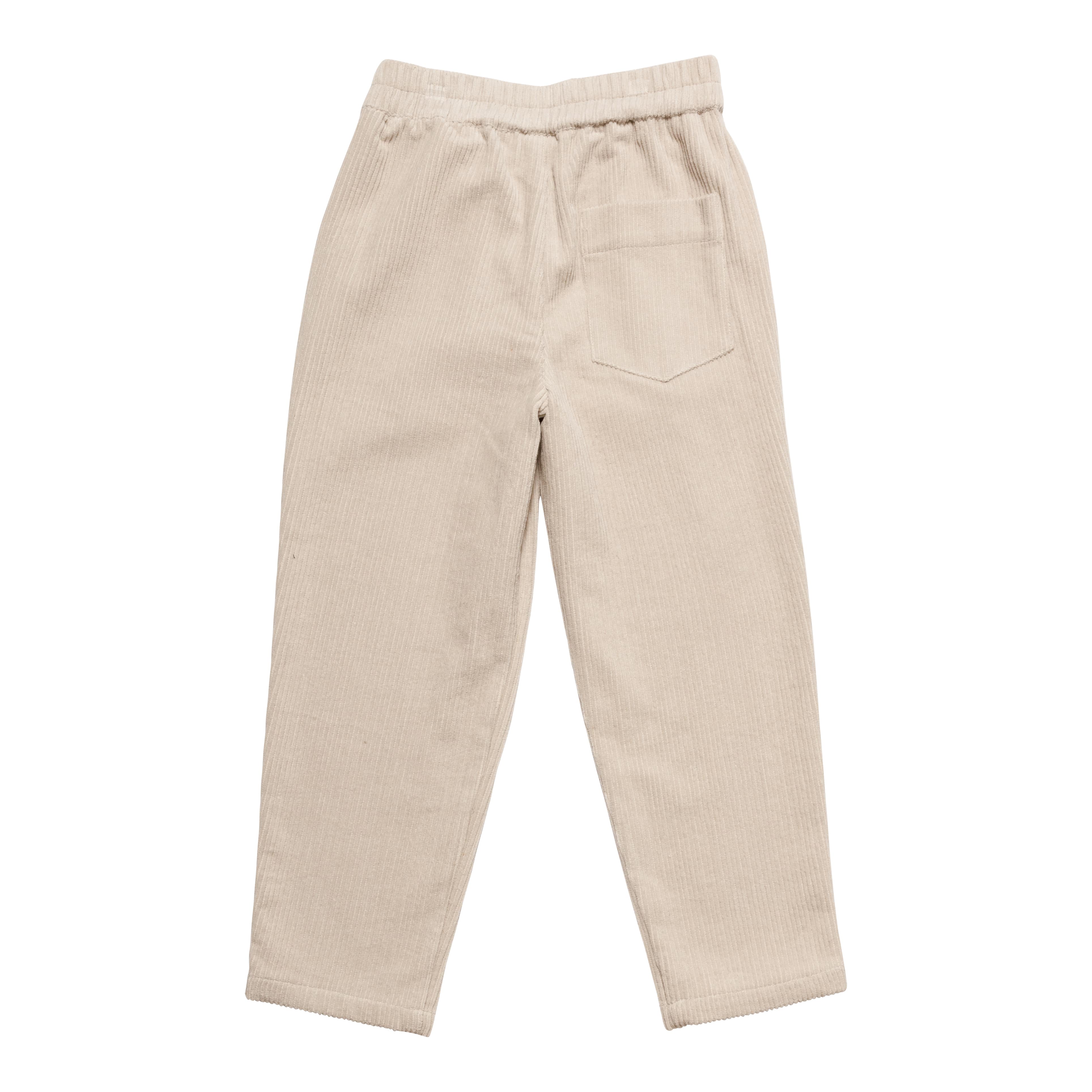 Boys & Girls White Velvet Trousers