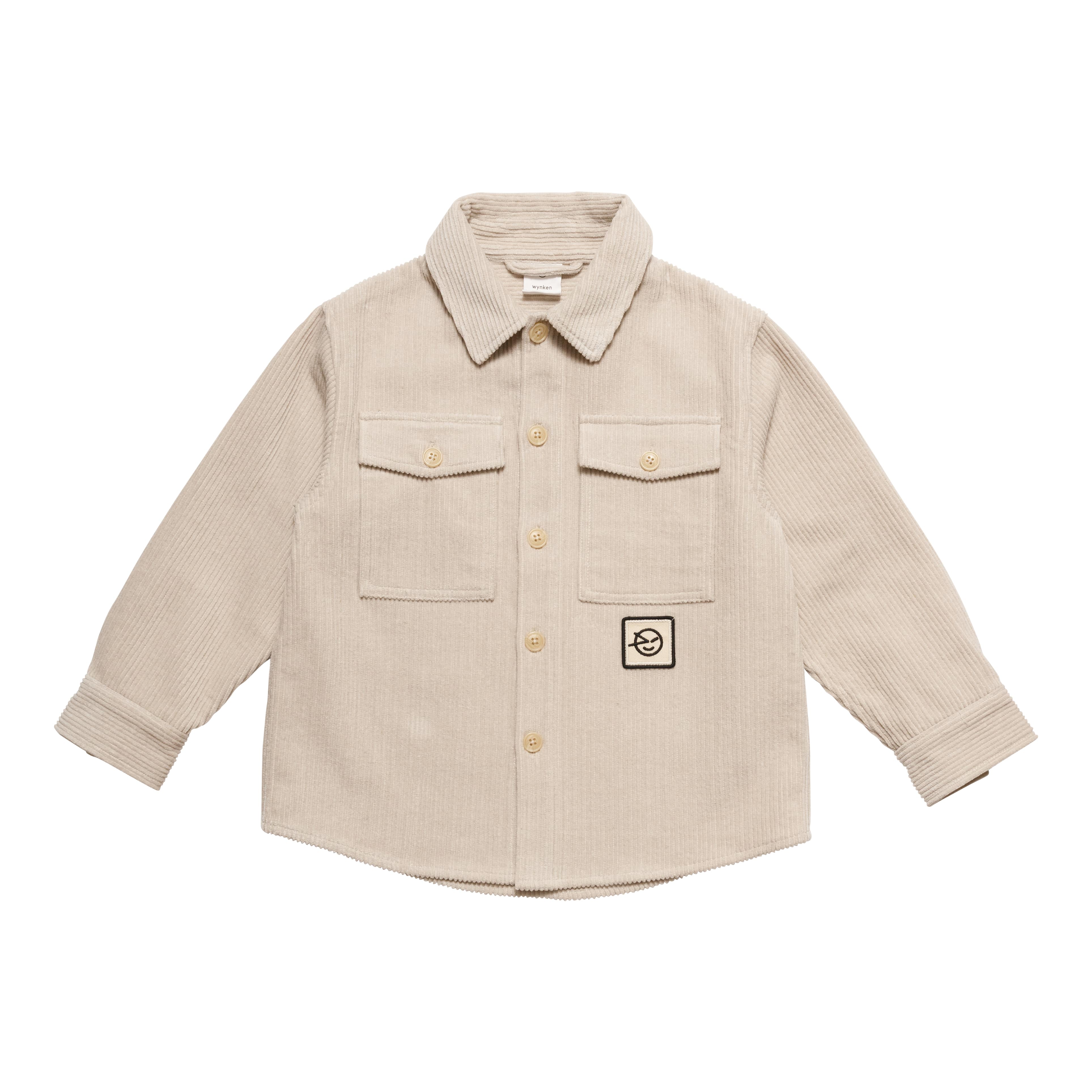 Boys & Girls White Velvet Cotton Shirt