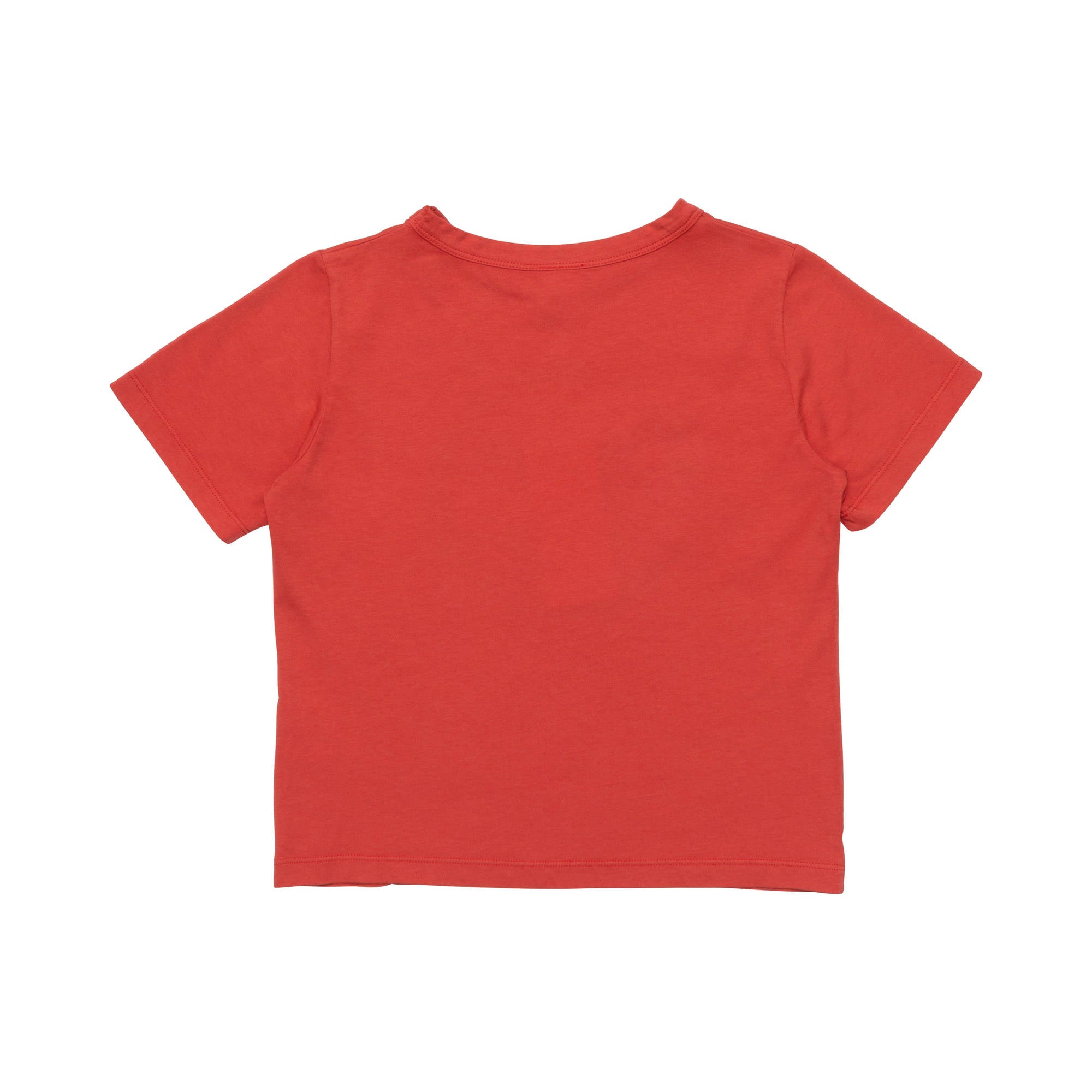 Boys & Girls Red Cotton T-Shirt