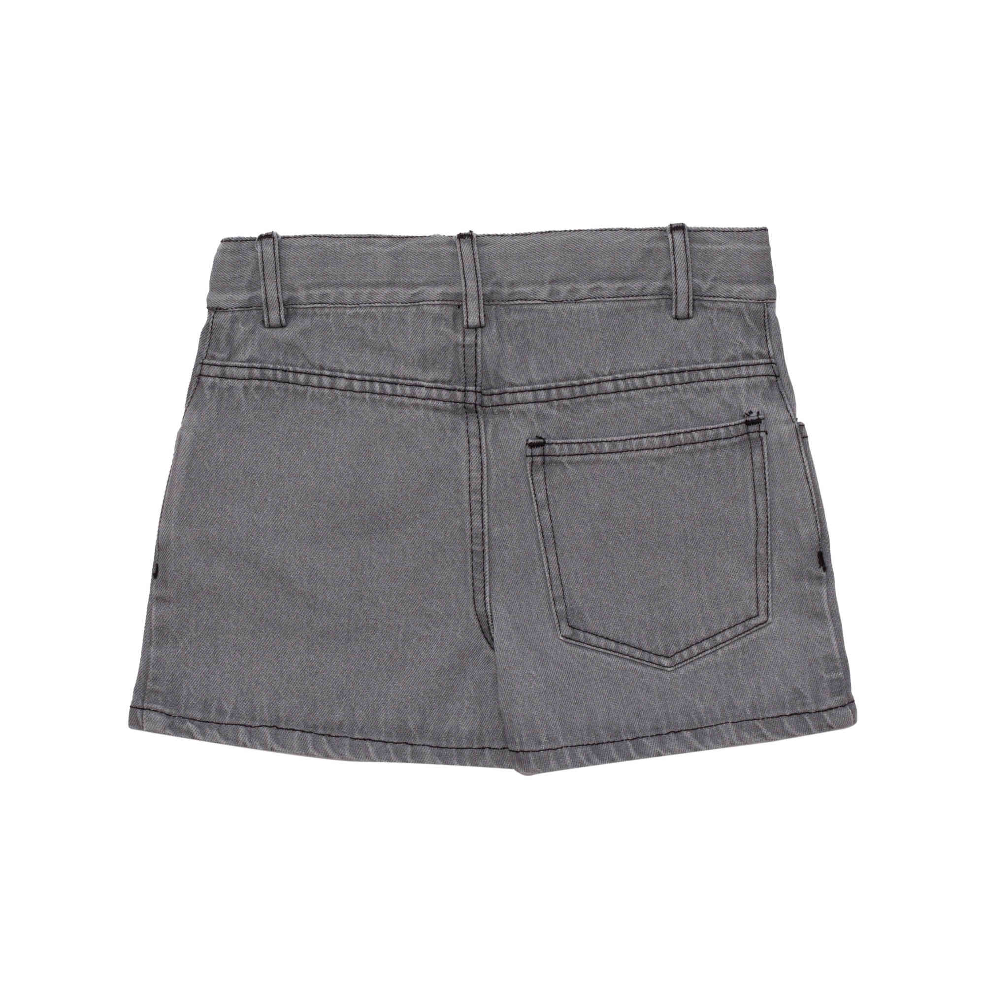 Boys & Girls Grey Logo Cotton Shorts