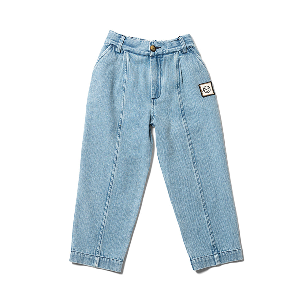 Boys & Girls Pale Bleached Denim Jeans