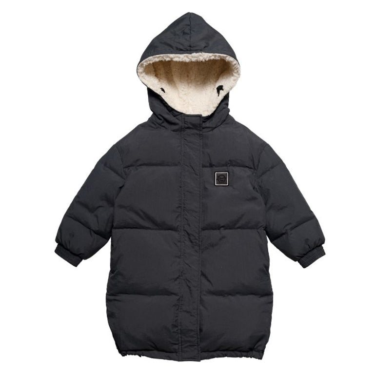 Boys & Girls Dark Grey Padded Down Coat