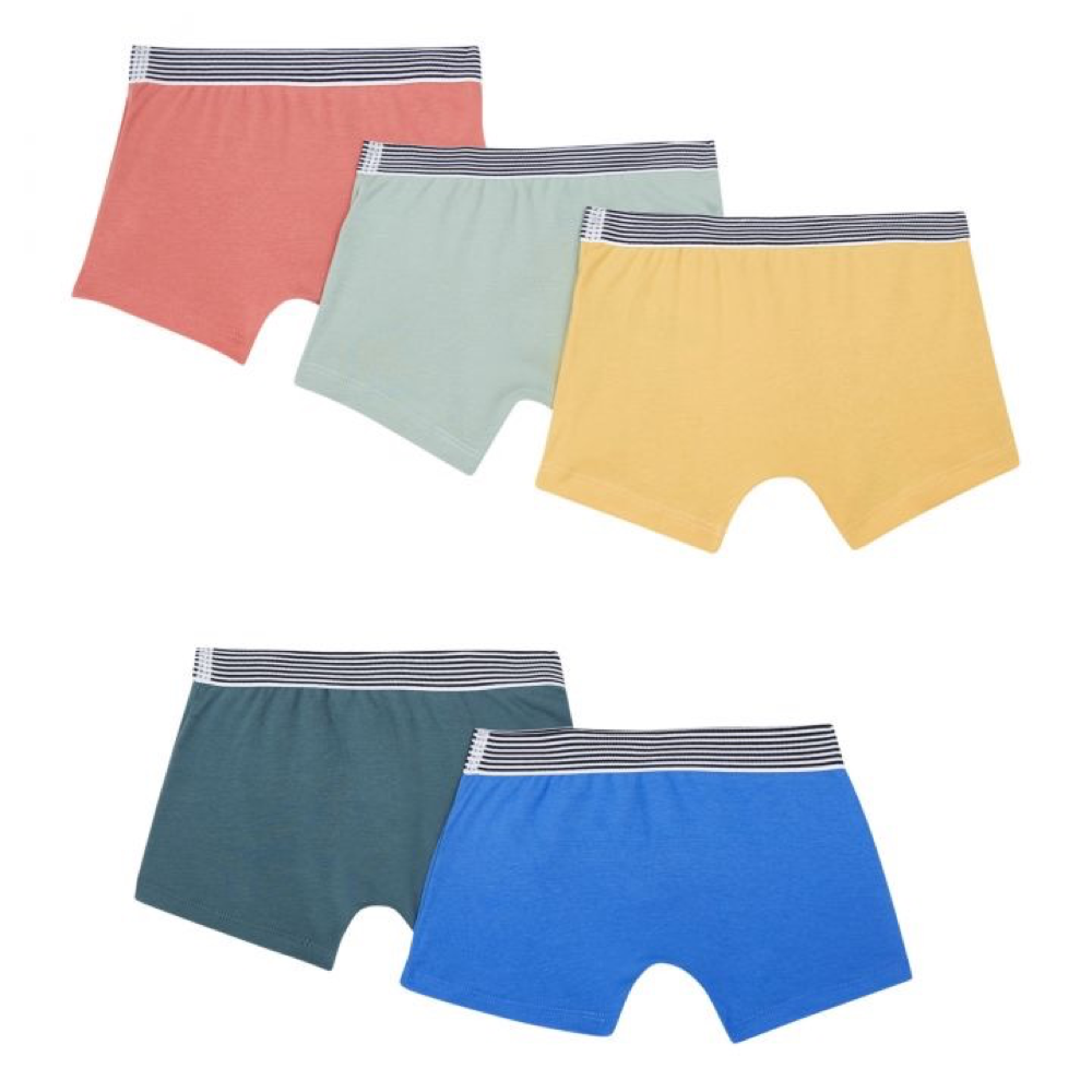 Boys Multicolor Cotton Underwear Set (5 Pack)