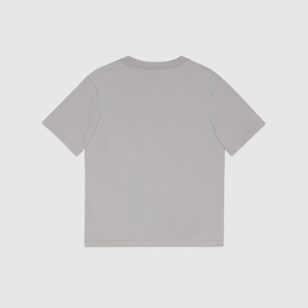 Boys Grey Cotton T-Shirt