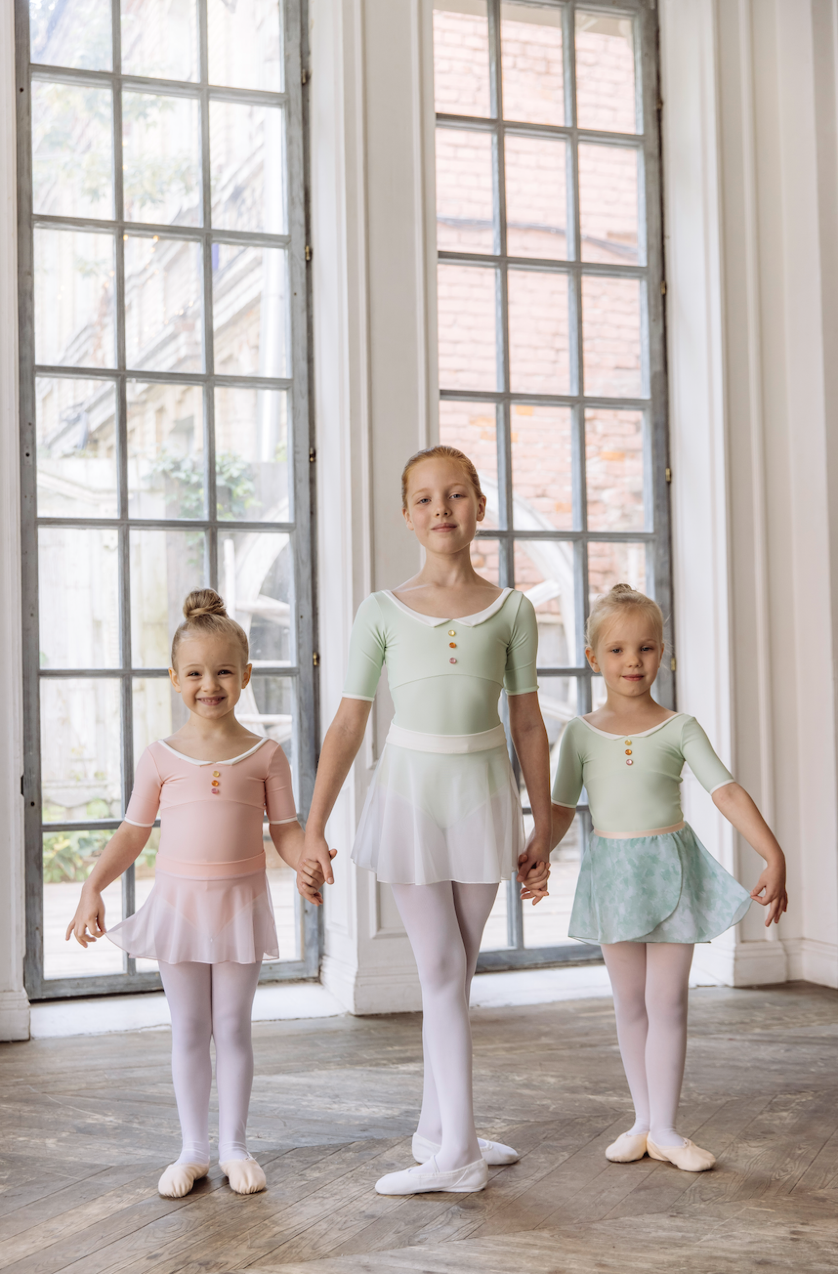 Girls Green Ballet Onesies