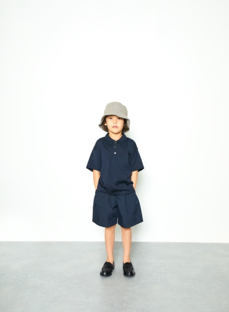 Boys & Girls Navy Cotton PoloShirt